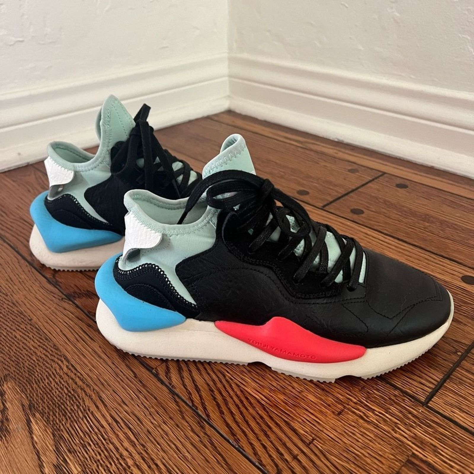 Y-3 Y-3 Kaiwa Sneakers Leather Neoprene Shoes M7/W9 Size US 9 / IT 39 - 1 Thumbnail