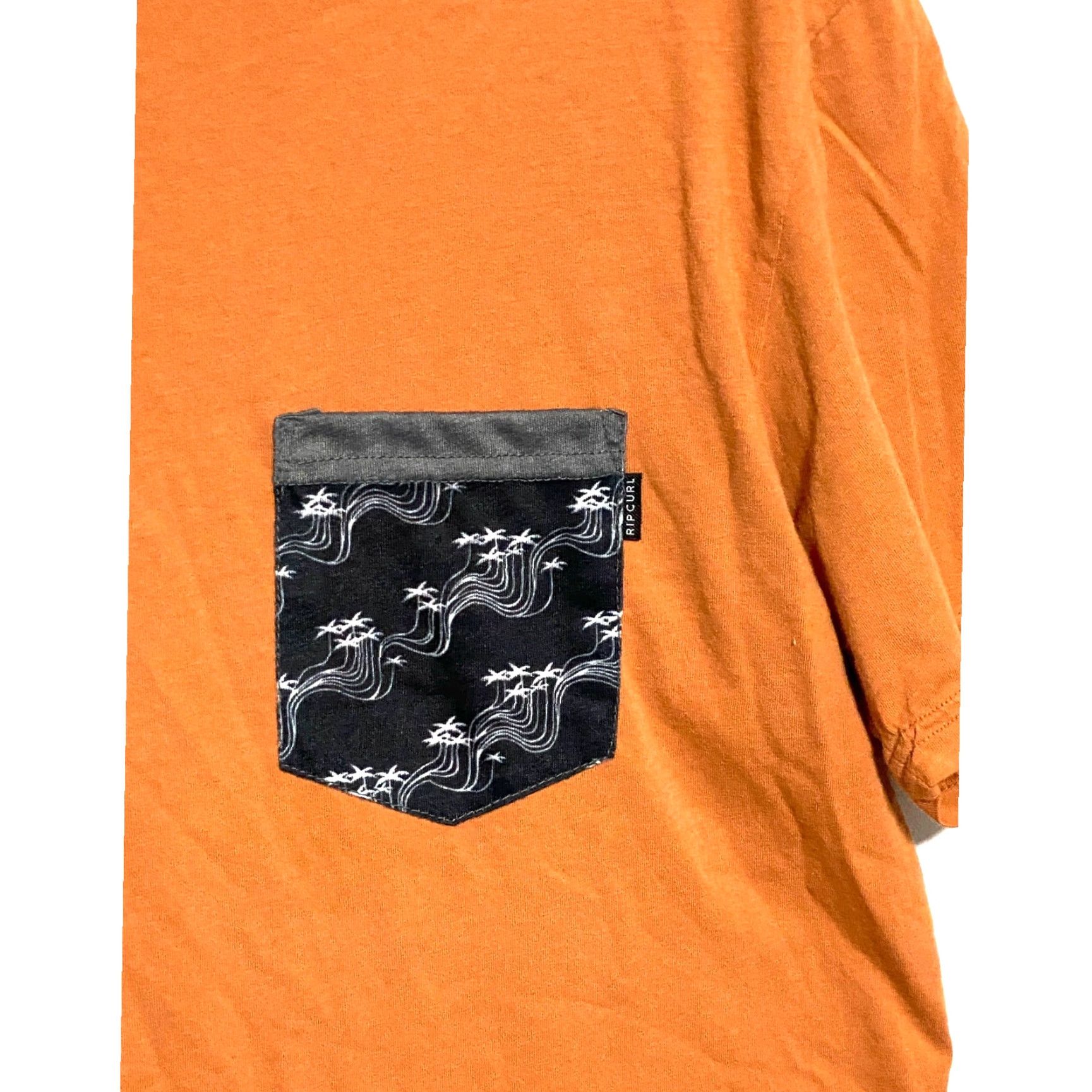 Rip Curl Rip Curl Pocket Shirt Mens M Orange Palm Trees Tropical Hawaiian Standard Fit Shirt Size US M / EU 48-50 / 2 - 3 Thumbnail