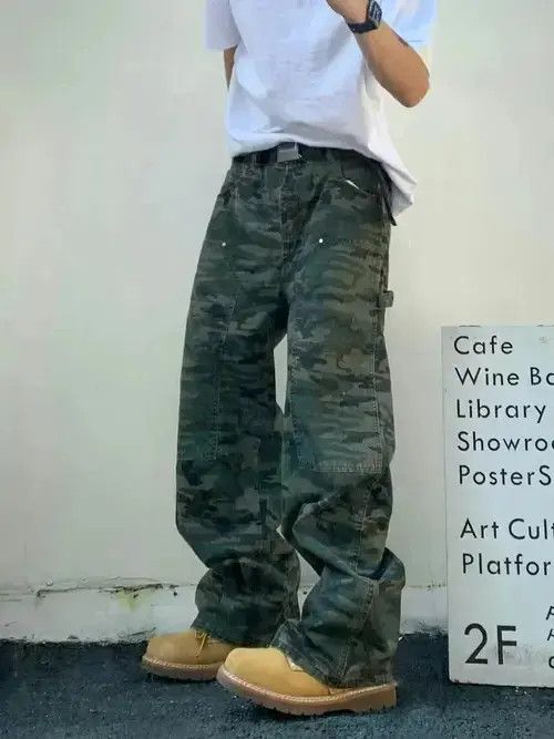 Designer y2k pattern skate hiphop pants Size US 30 / EU 46 - 1 Thumbnail
