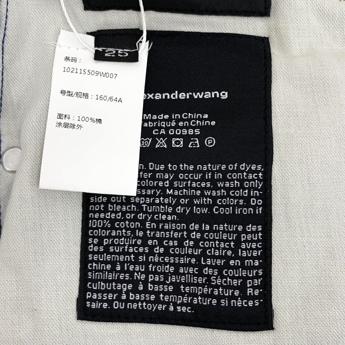 Alexander Wang Alexander Wang Blue Denim Shorts All Over Logo Print K26WX Size 25" / US 0 / IT 36 - 8 Thumbnail