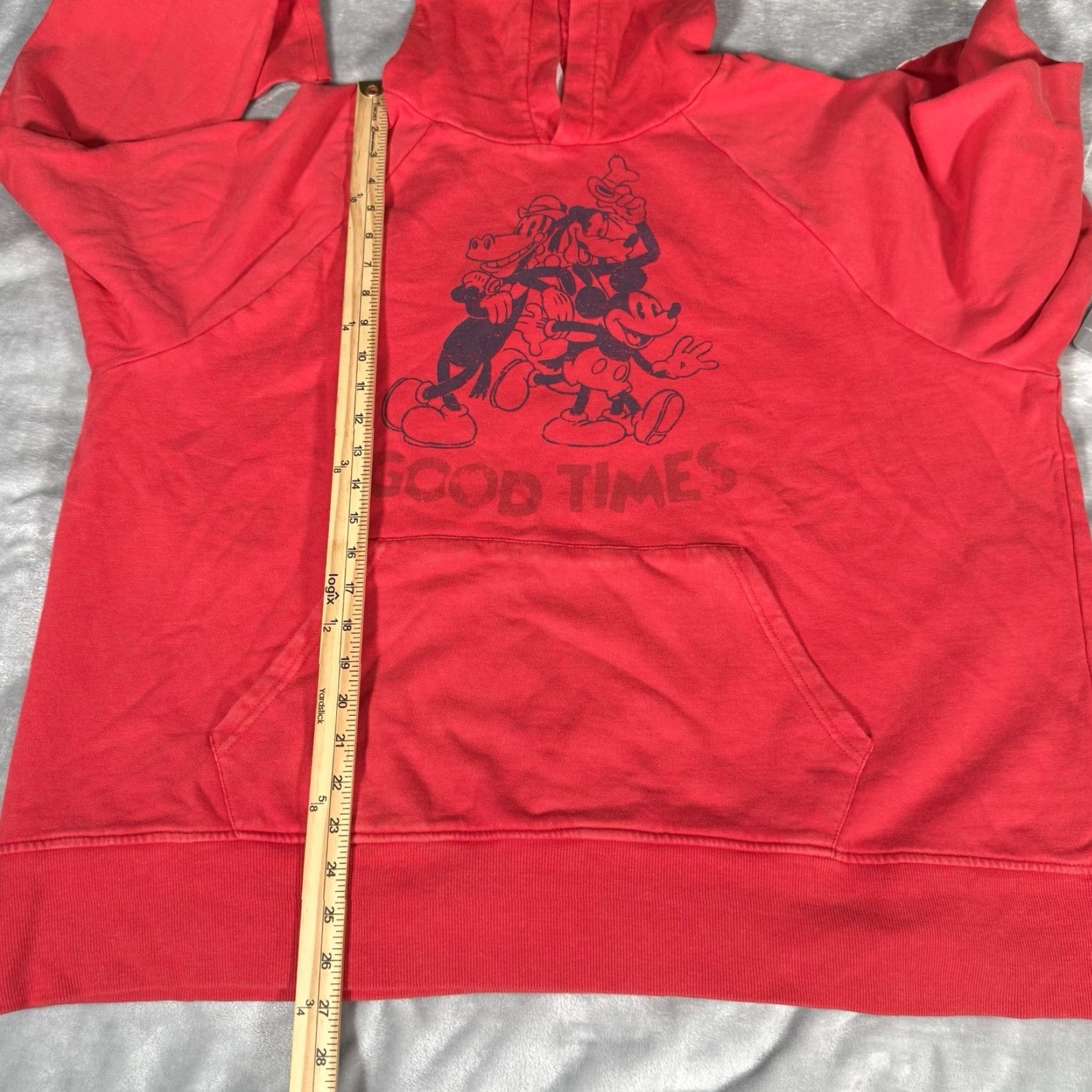 Disney Disney Hoodie Mens XL Boxy Oversized Fit Washed Red NEW Graphic Print Crew Neck Pullover Sweatshirt Size XL Men Size US XL / EU 56 / 4 - 7 Thumbnail