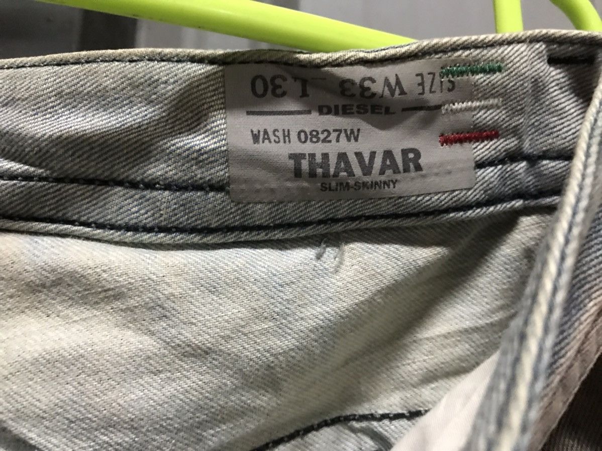 Diesel Diesel Thavar Slim Skinny Denim Jeans Size US 33 - 12 Thumbnail