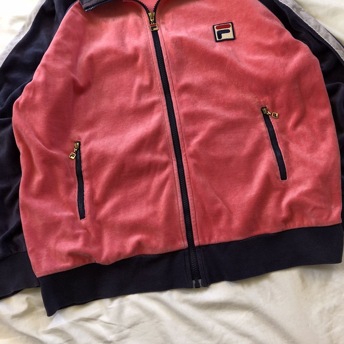 Fila × Japanese Brand FILA Patch Logo Zipper Fleece Sweater Size US XL / EU 56 / 4 - 6 Thumbnail