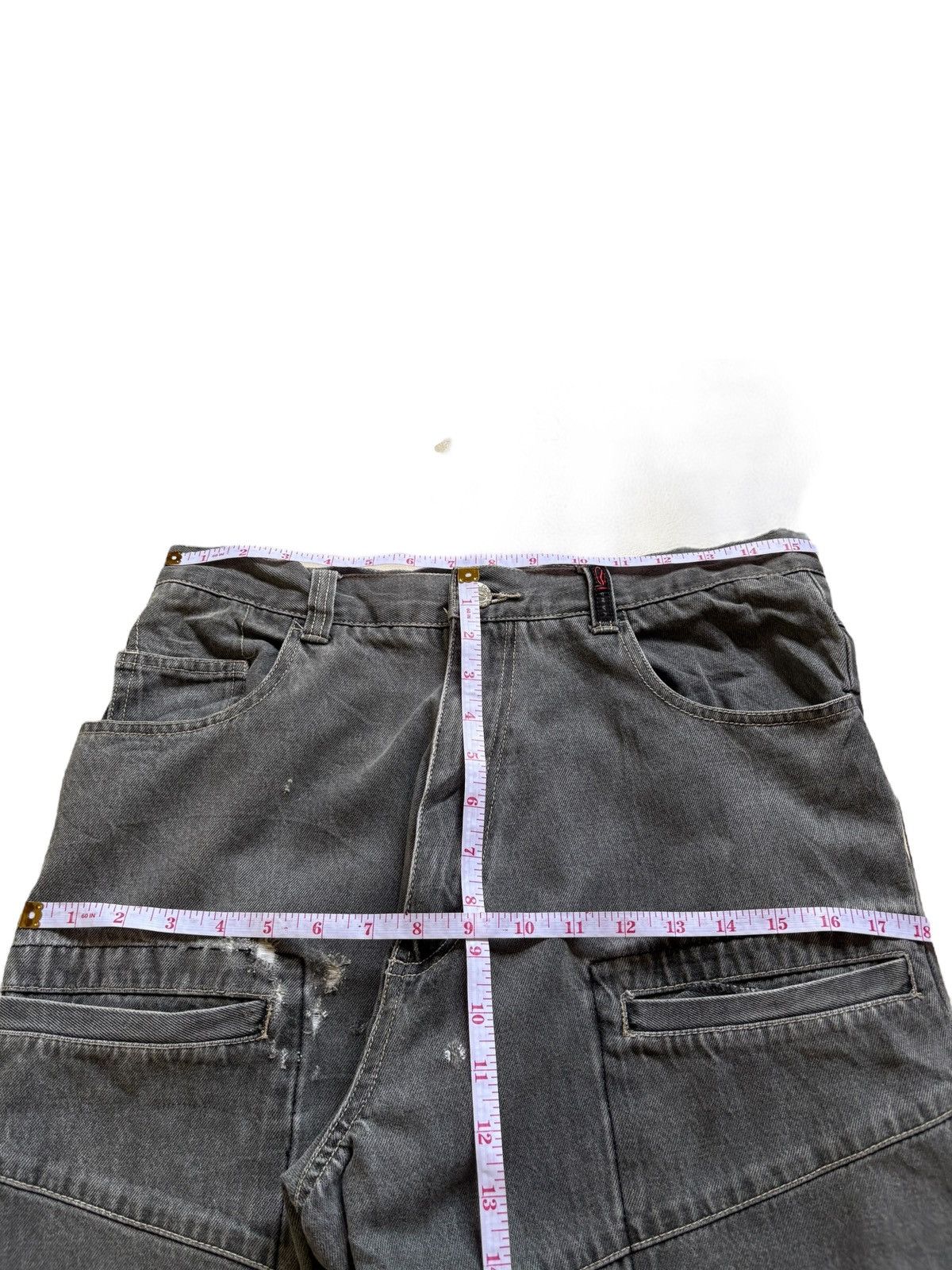 Vans Vintage Vans Painted Tactical Distressed Skate Baggy Jeans Size US 31 - 14 Thumbnail