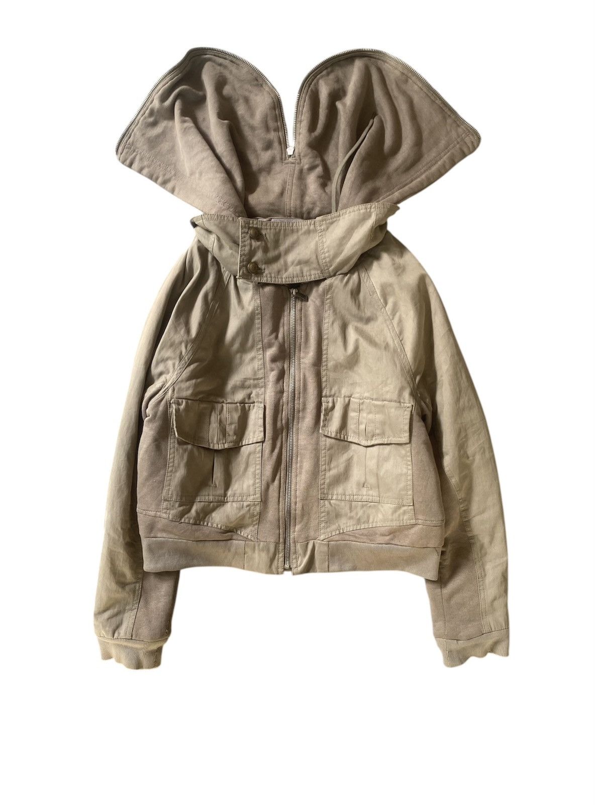 Diesel × If Six Was Nine × Japanese Brand 2000s Diesel crop bono hybrid hoodie Size US XS / EU 42 / 0 - 1 Thumbnail
