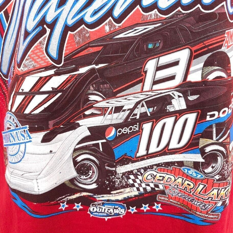 Other World Of Outlaws USA Nationals T Shirt Mens Size Medium Red Size US M / EU 48-50 / 2 - 3 Thumbnail
