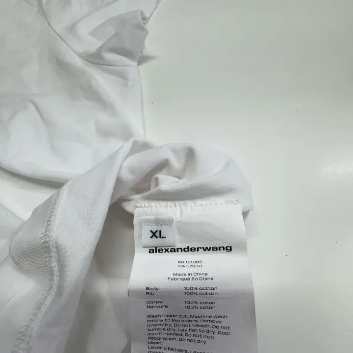 Alexander Wang Alexander Wang White Short Sleeve T-Shirt - Size XL / US 12-14 / IT 48-50 - 6 Thumbnail