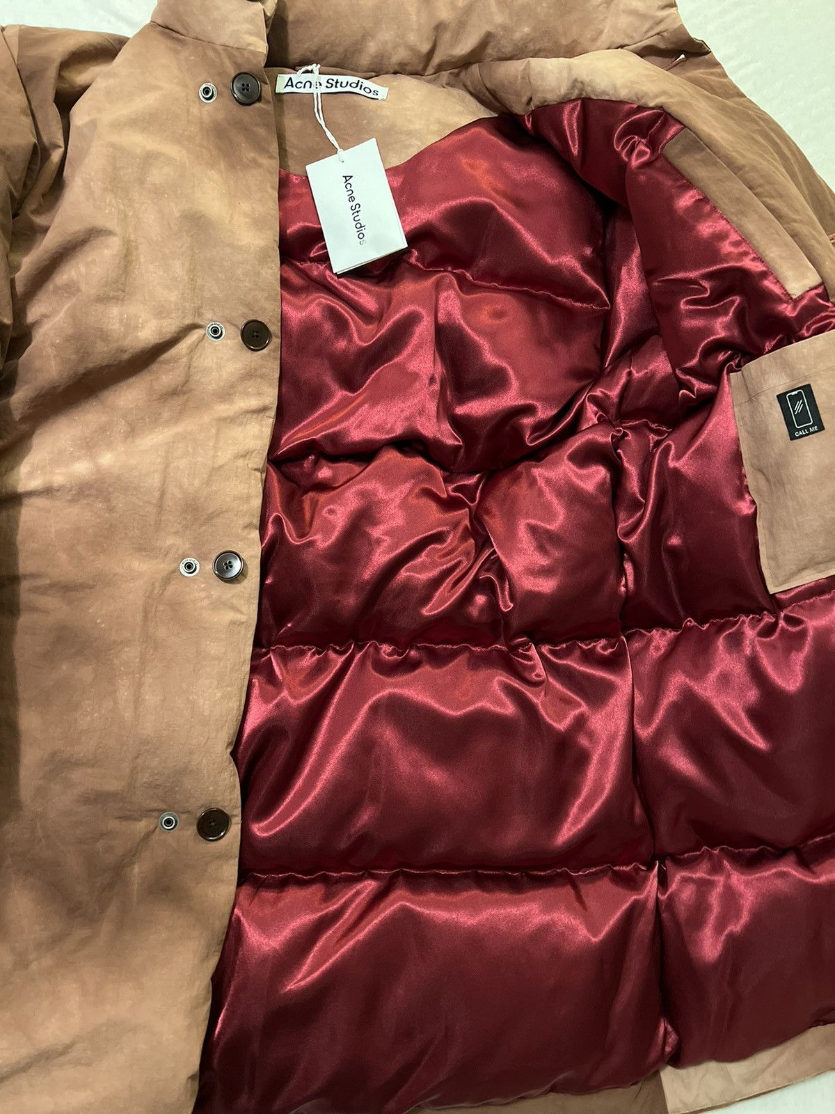 Acne Studios ACNE STUDIOS Red Garment-Dyed Down Coat Size US S / EU 44-46 / 1 - 2 Thumbnail