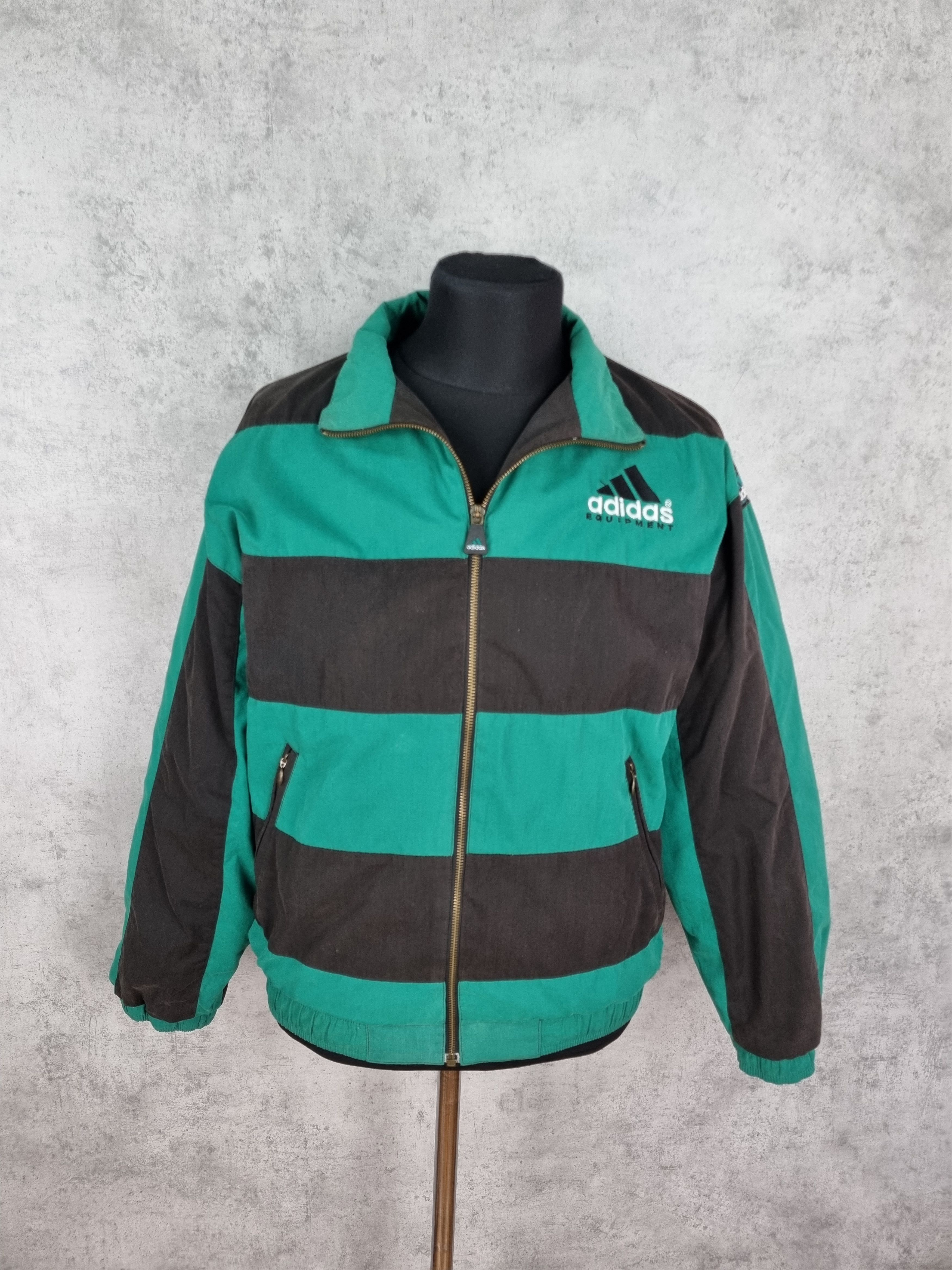 Adidas 90s Adidas Equipment Vintage Big Logo Track Top Size US M / EU 48-50 / 2 - 14 Thumbnail