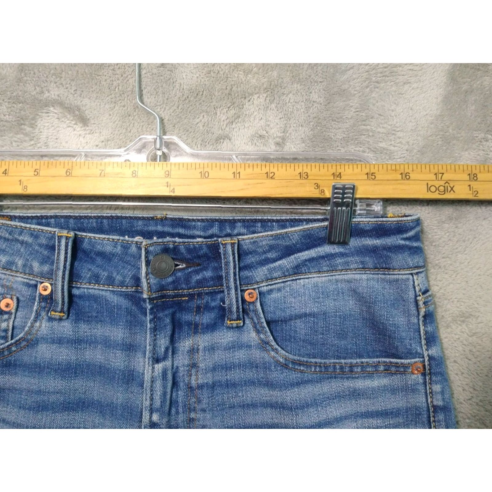 American Eagle Outfitters American Eagle Outfitters Jeans Mens 30x36 Athletic Straight Distressed Blue Denim Airflex Medium Wash 5-Pocket Mens Jeans Size US 30 / EU 46 - 3 Thumbnail