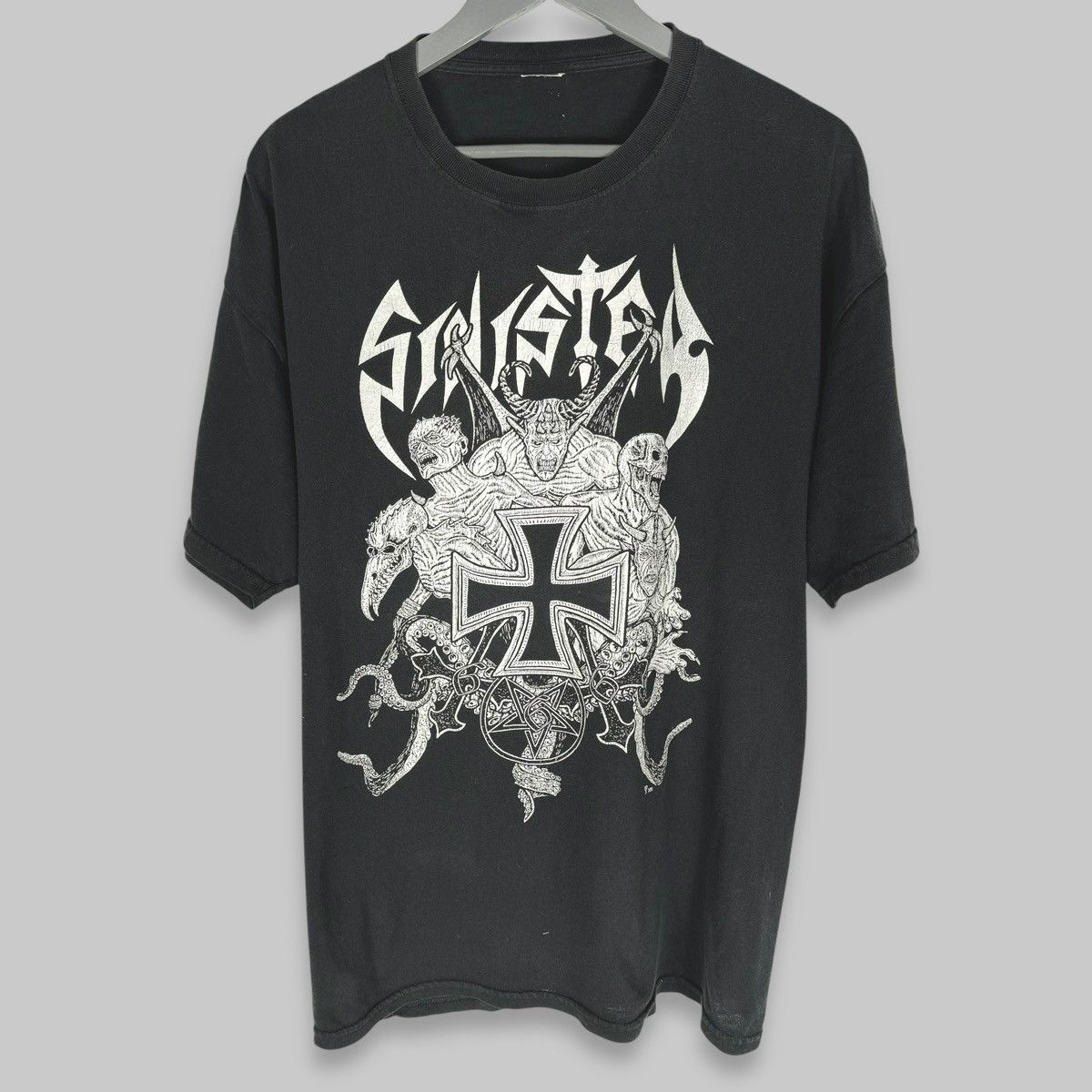 Band Tees Vintage Sinister Rare Death Metal Band T Shirt Size US XL / EU 56 / 4 - 1 Thumbnail