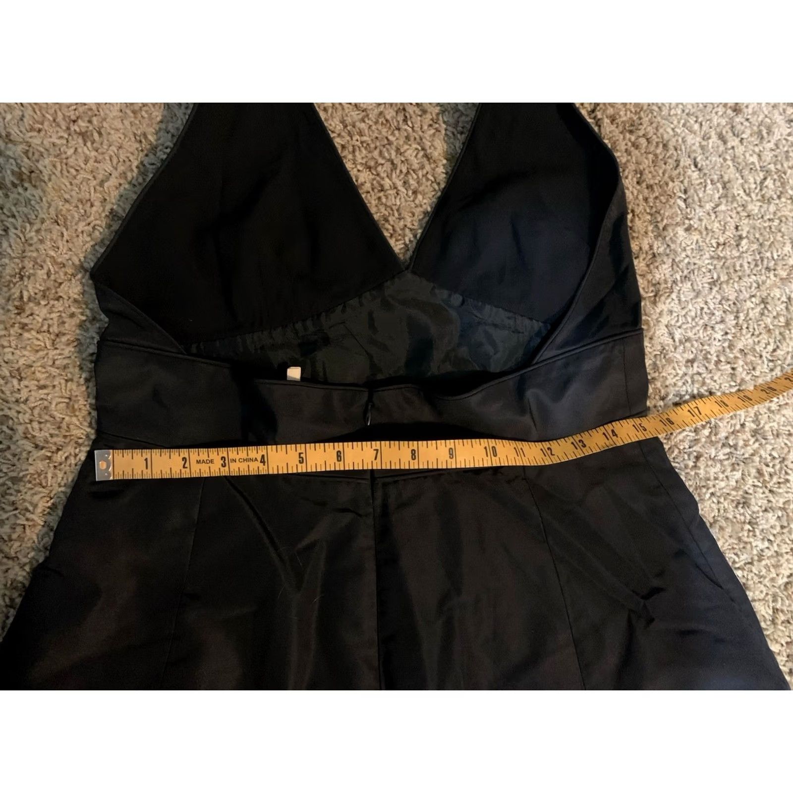 J.Crew NWT J.Crew Black Halter Dress Silk 100% A-Line Sleeveless Lined Zip Knee Length Party Cocktail Wedding 12 Women Men? Size XL / US 12-14 / IT 48-50 - 7 Thumbnail