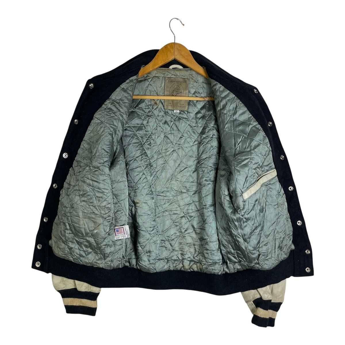 Golden Bear Vintage Golden Bear Leather Sleeve Wool Varsity Jacket Size US M / EU 48-50 / 2 - 3 Thumbnail