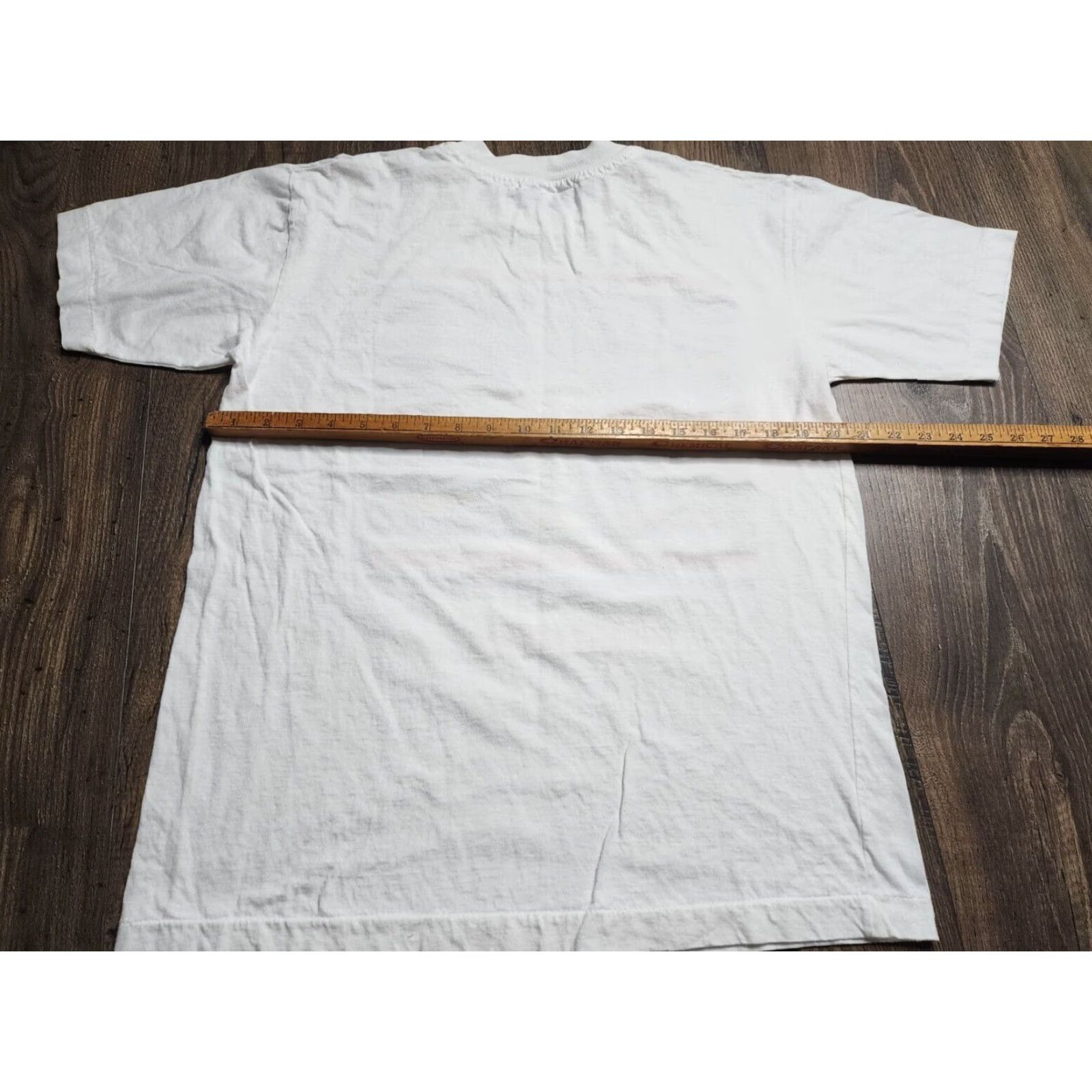 Vintage VINTAGE Antoinette T-SHIRT Shirt Mens L White Cotton 1980s Crew Neck Short Sleeve Knots Stitch Mexico Size US L / EU 52-54 / 3 - 2 Thumbnail