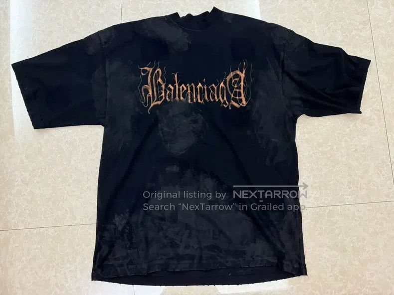 Balenciaga Balenciaga Dyed Sanskrit Short-Sleeve Size US XS / EU 42 / 0 - 1 Thumbnail