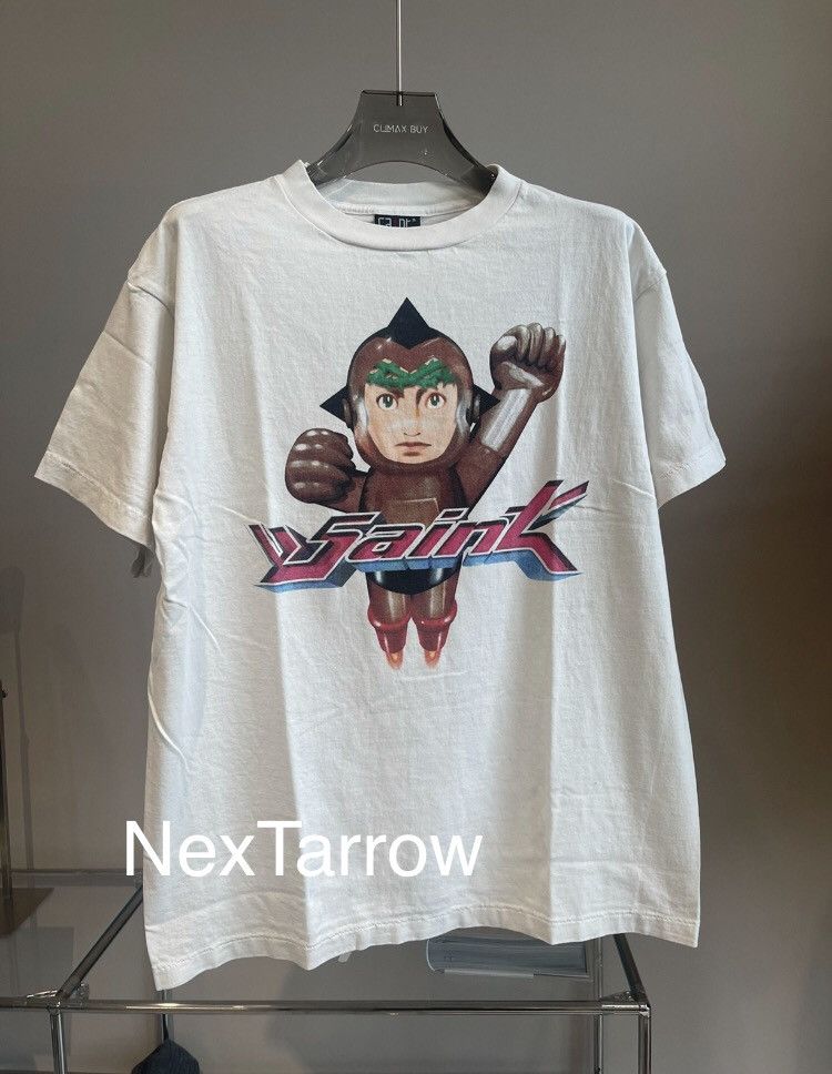 【SAINT MICHAEL】SWSS TEE ASTRO WHITE Saint Michael Saint Michael White Astro Boy Short Sleeve