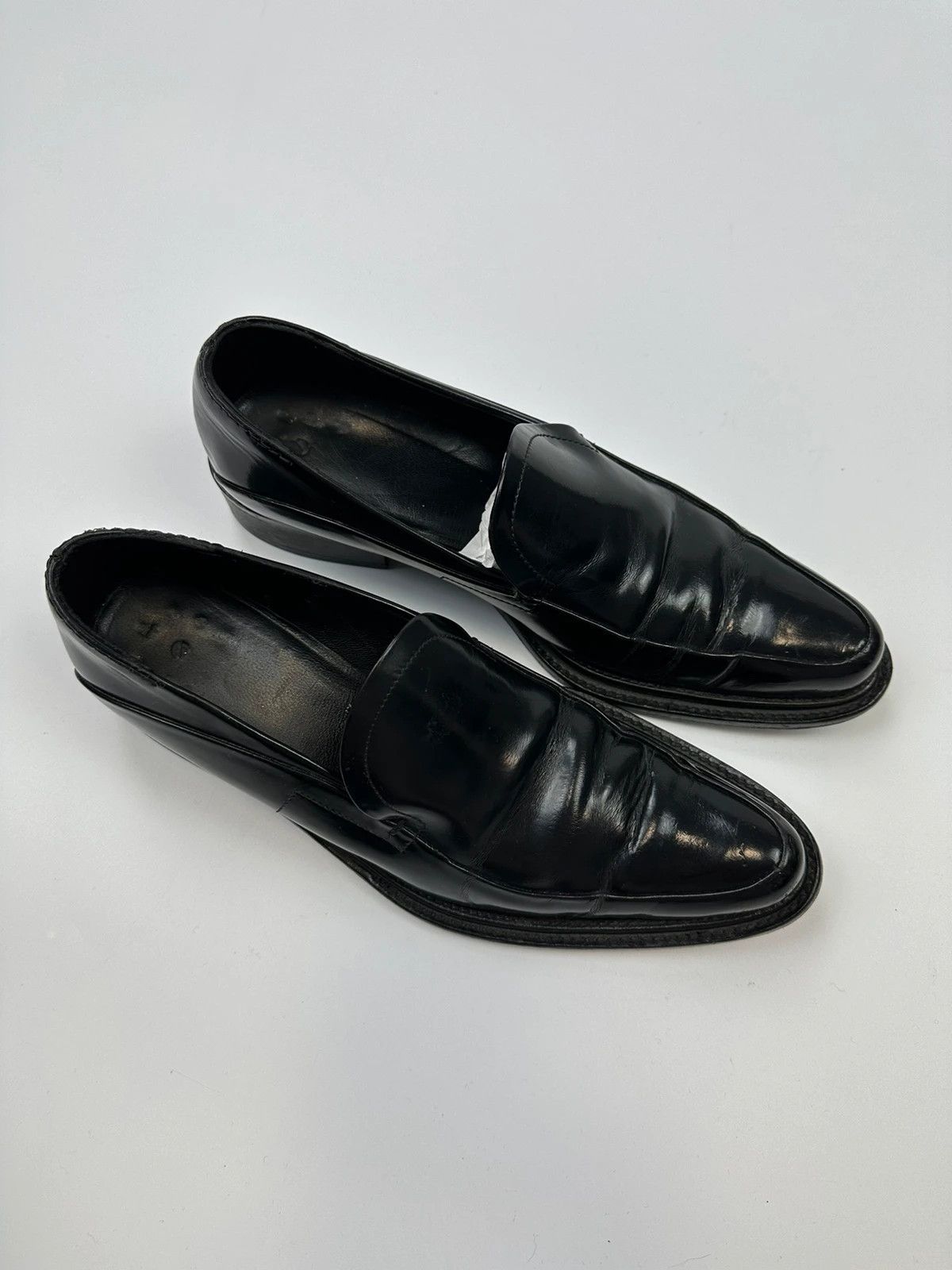 Prada Prada Milano Black Patent Leather Pointy Toe Loafer Size US 6 / IT 36 - 7 Thumbnail