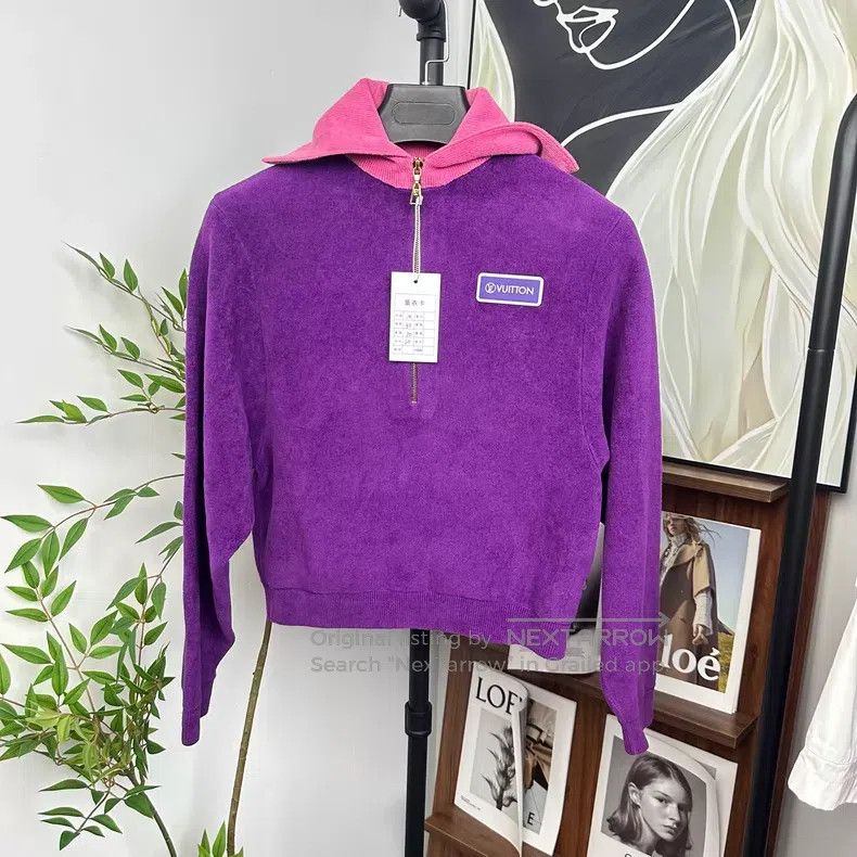 Louis Vuitton Louis Vuitton Classic logo half zip navy collar long sleev Size M / US 6-8 / IT 42-44 - 1 Thumbnail