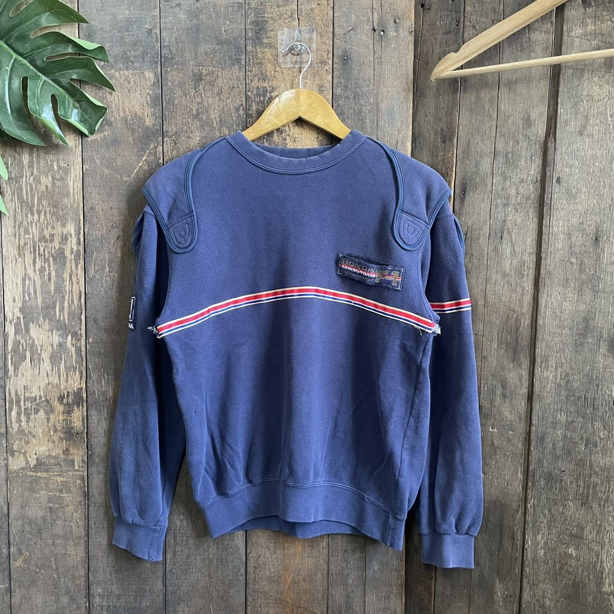 Honda × Vintage Vintage Distressed Honda F1 Racing Team Sweatshirt Size US S / EU 44-46 / 1 - 2 Thumbnail