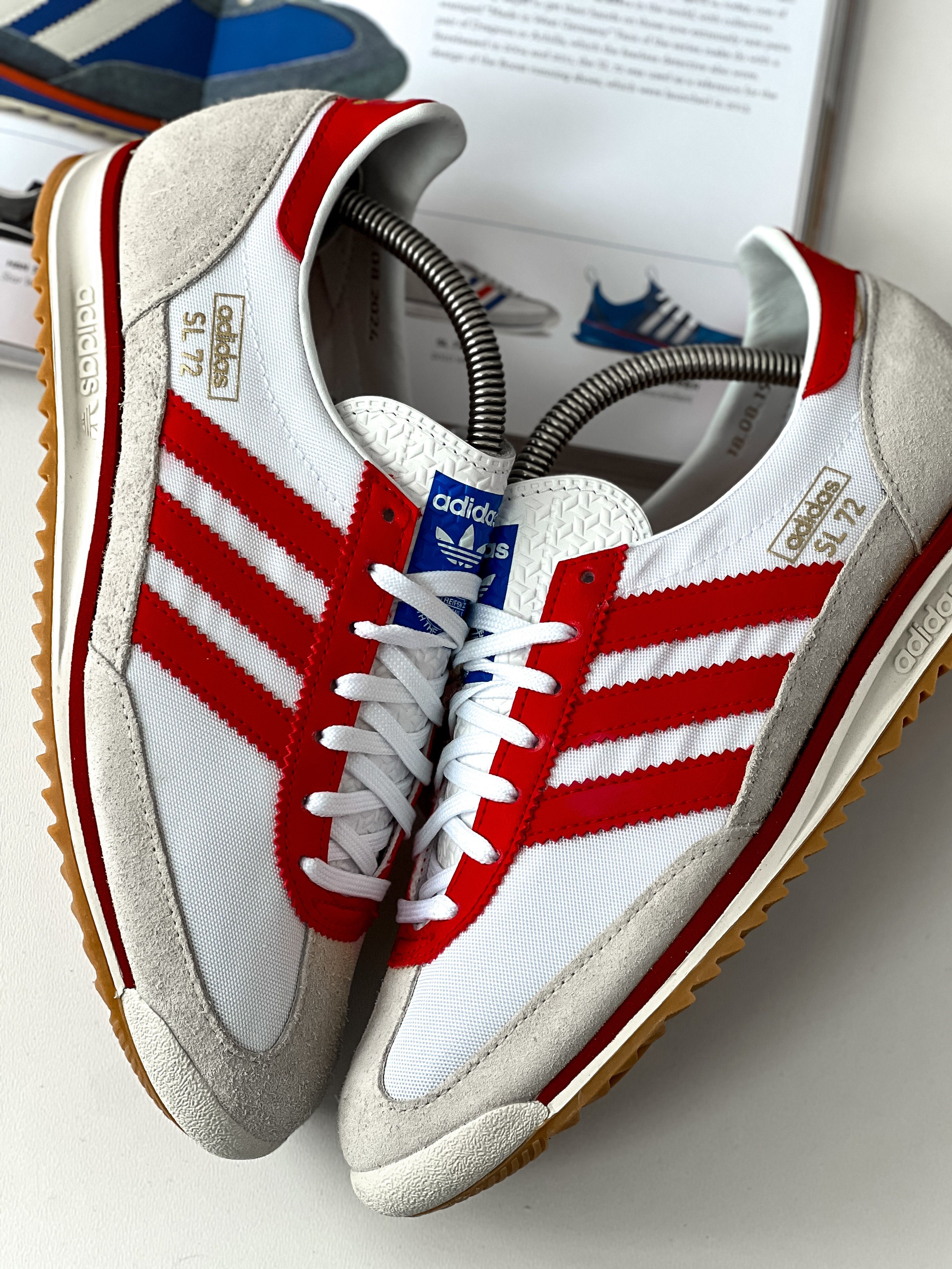 Adidas Adidas SL 72 | 75th Anniversary White Better Scarlet JP5277 Size US 8.5 / IT 38.5 - 4 Thumbnail