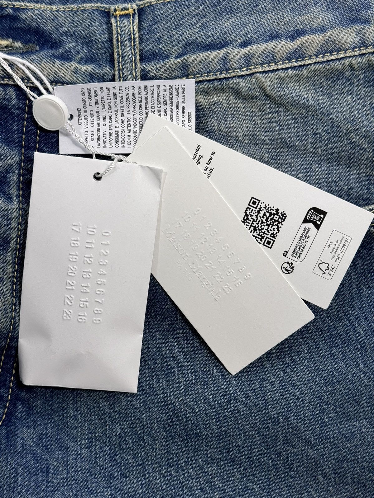 Maison Margiela PANELLED STRAIGHT LEG BAGGY JEANS Size US 34 / EU 50 - 14 Thumbnail