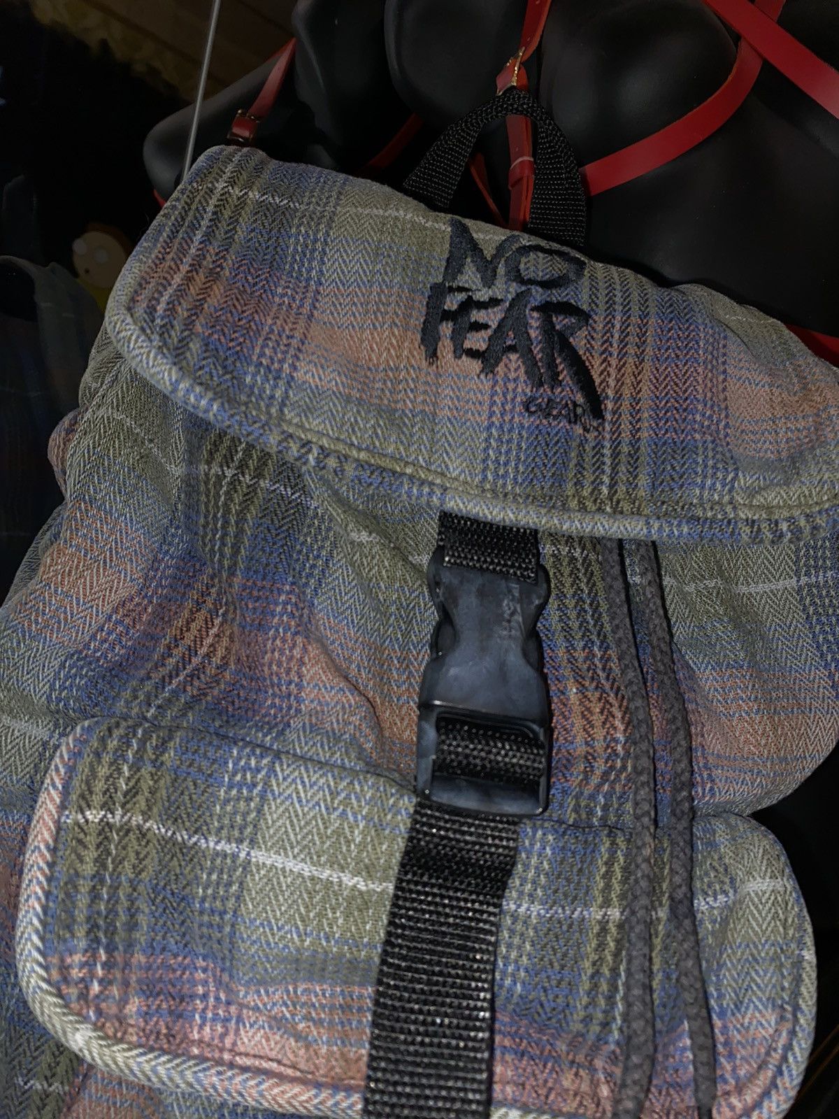 No Fear Vintage No Fear Backpack Streetwear Urban Style y2k Bag Size ONE SIZE - 3 Thumbnail