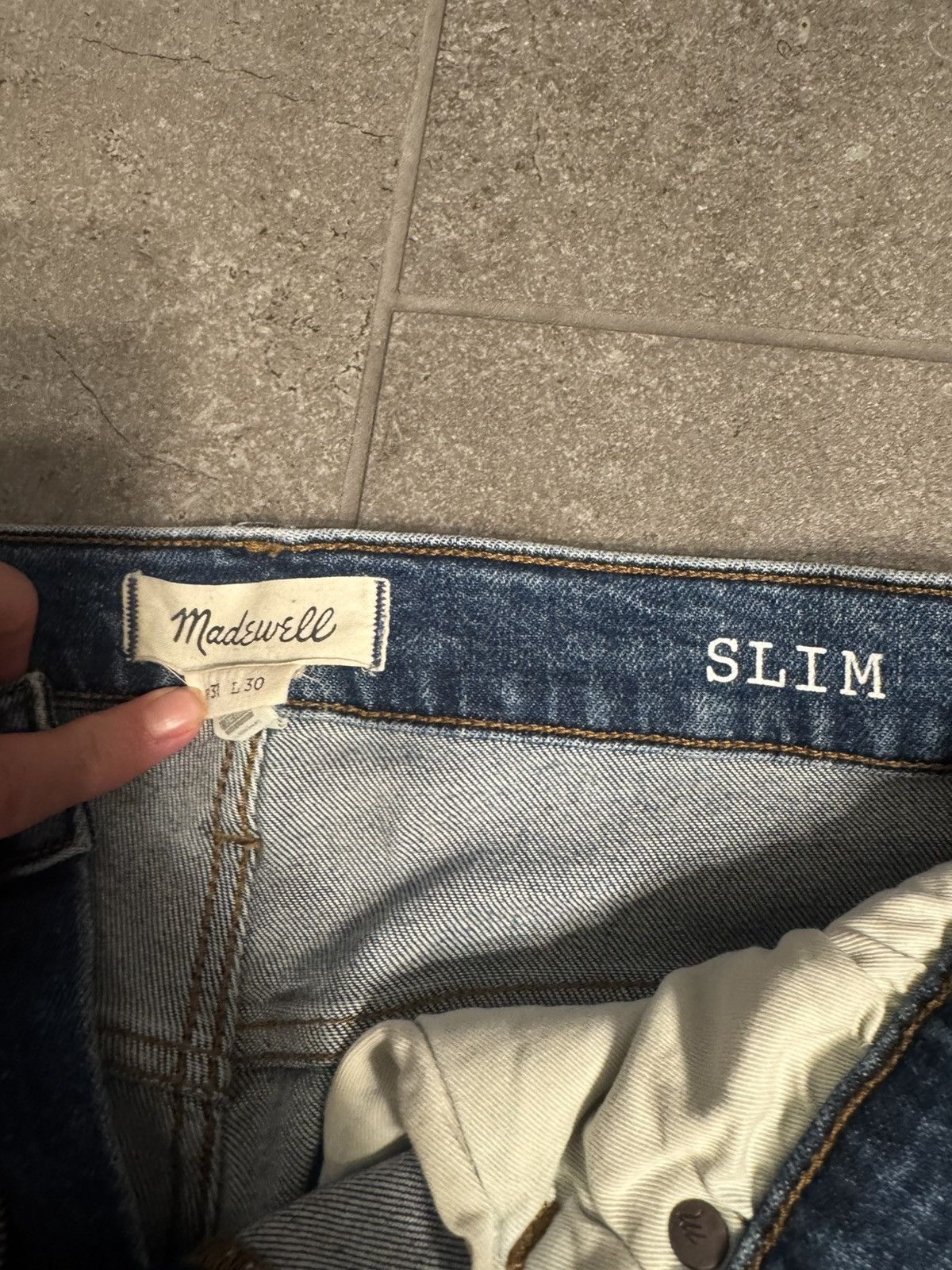 Madewell Madewell Mens Medium Wash Jeans Size US 31 - 2 Thumbnail