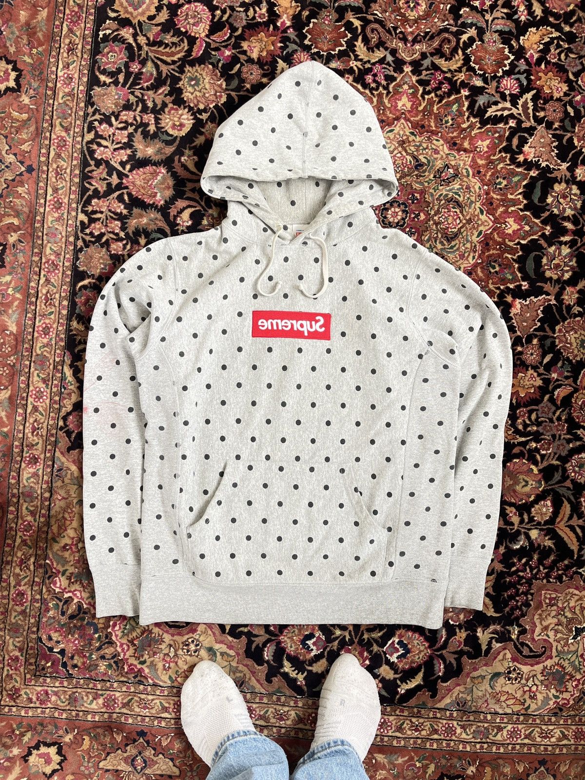 Comme des Garcons SHIRT × Supreme Supreme x CDG Polka Dot Box Logo Hoodie 2012 M Size US M / EU 48-50 / 2 - 1 Thumbnail