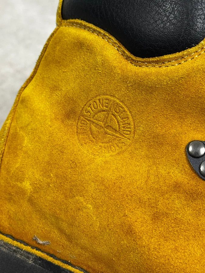 Stone Island Stone Island Yellow Mustard Suede Hiking Boots Size US 10 / EU 43 - 8 Thumbnail
