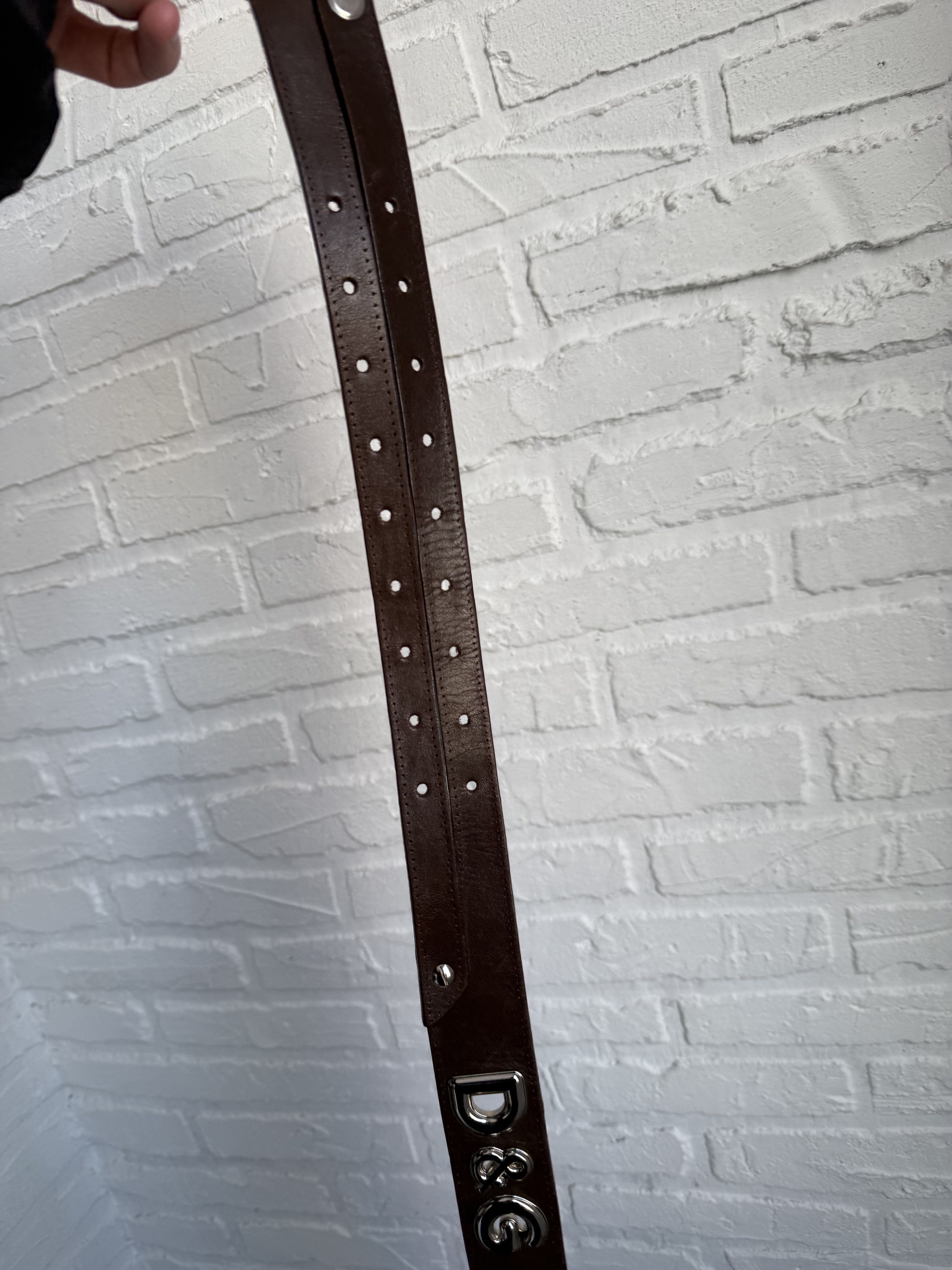 Dolce & Gabbana RARE avantgarde Dolce & Gabbana DG logo leather belt Size 34 - 7 Thumbnail