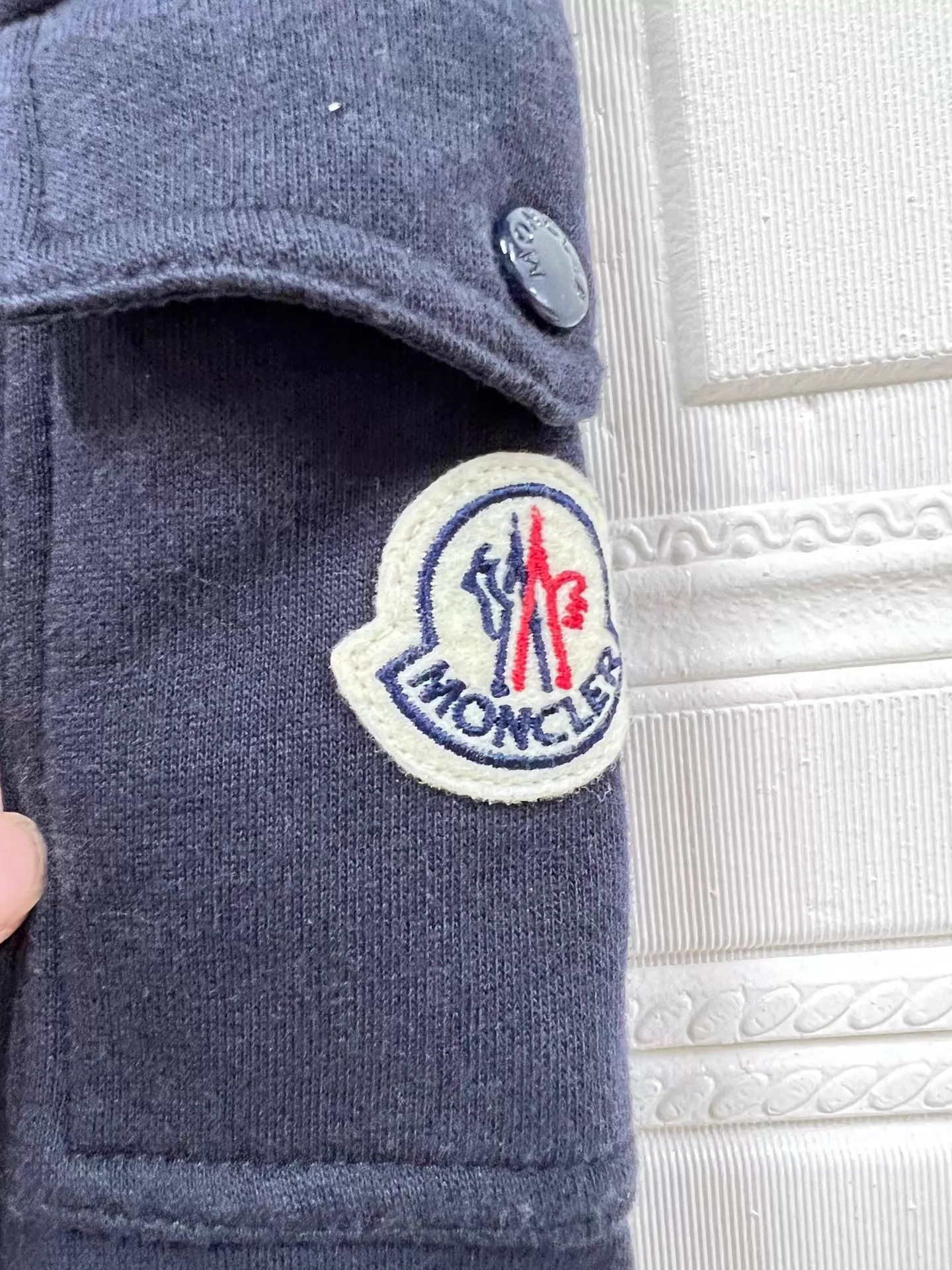 Moncler Moncler Maglia Navy Quilted Embroidered Logo Puffer XS Size XS / US 0-2 / IT 36-38 - 3 Thumbnail