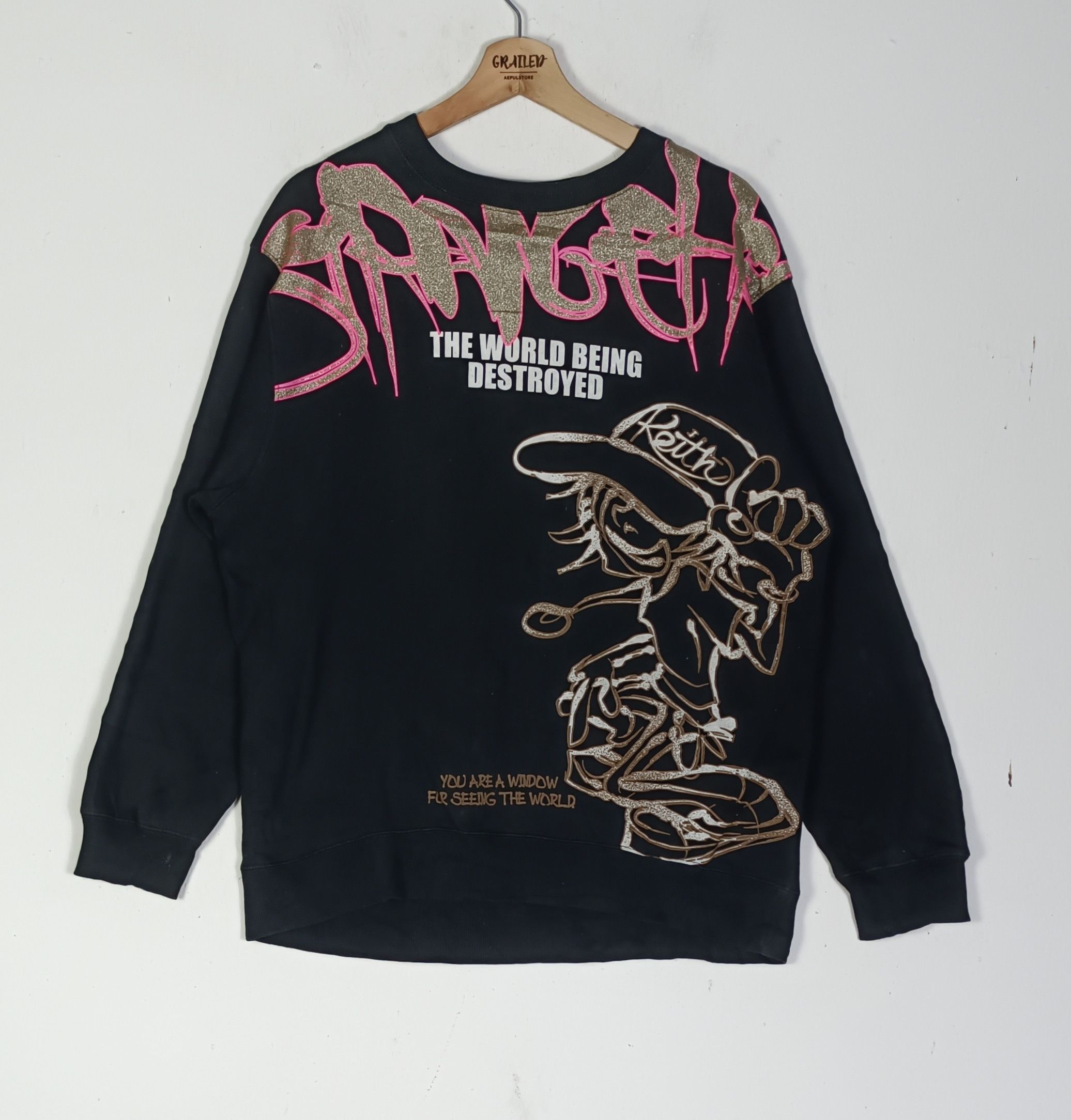 Other Vintage Stranger Heaven "The World Being Destroyed" Hip Hop Size US L / EU 52-54 / 3 - 1 Thumbnail