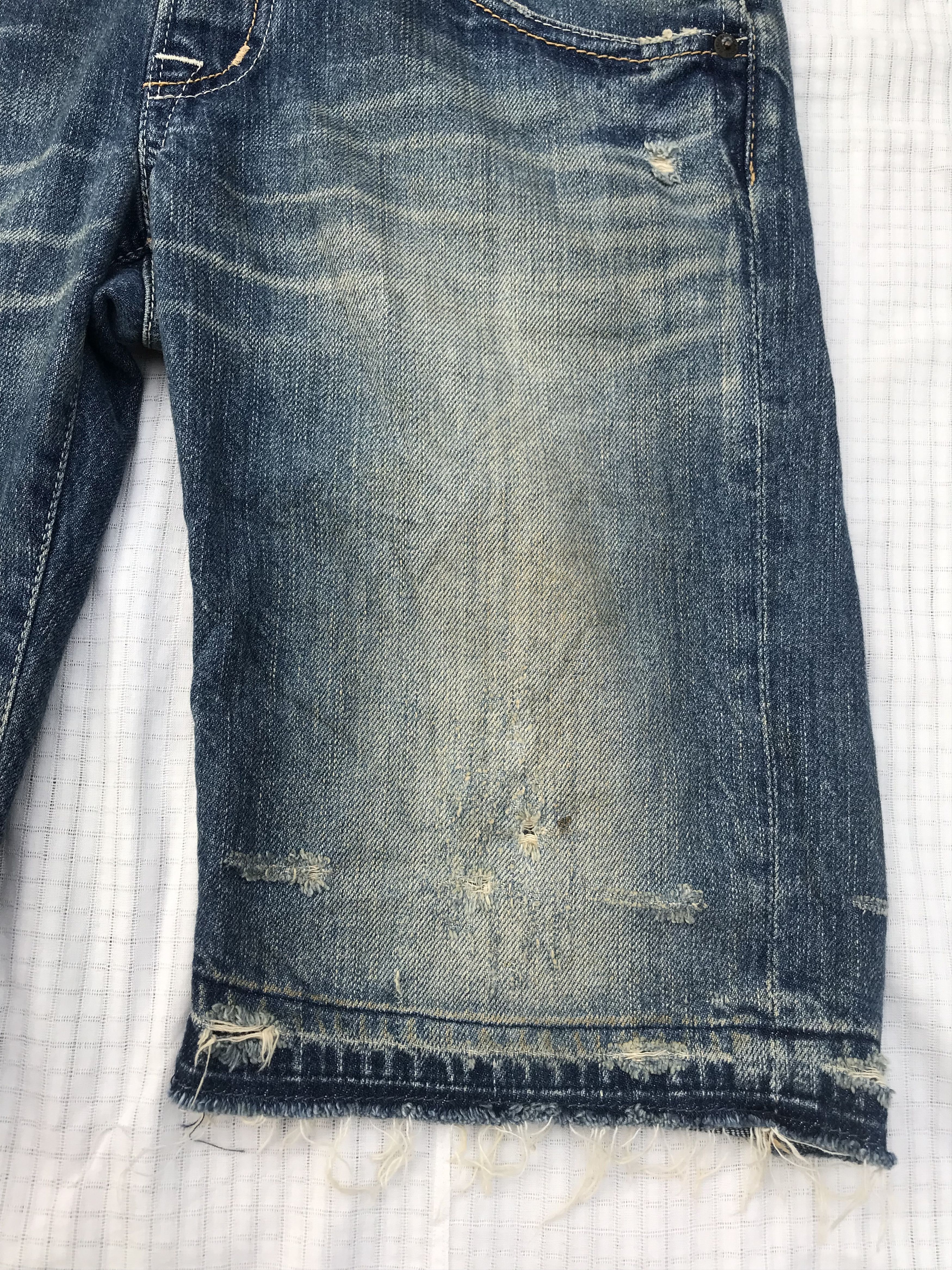 Hysteric Glamour × Japanese Brand (P83) Hysteric Glamour Denim Overall Bib Shorts Sz M Size 30" / US 8 / IT 44 - 9 Thumbnail