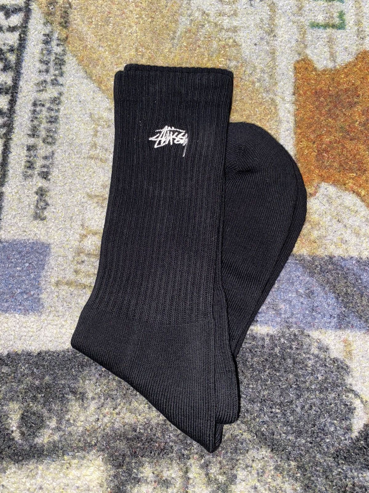 Stussy Stussy Embroidered Logo Cushion Crew Socks Size ONE SIZE - 1 Thumbnail