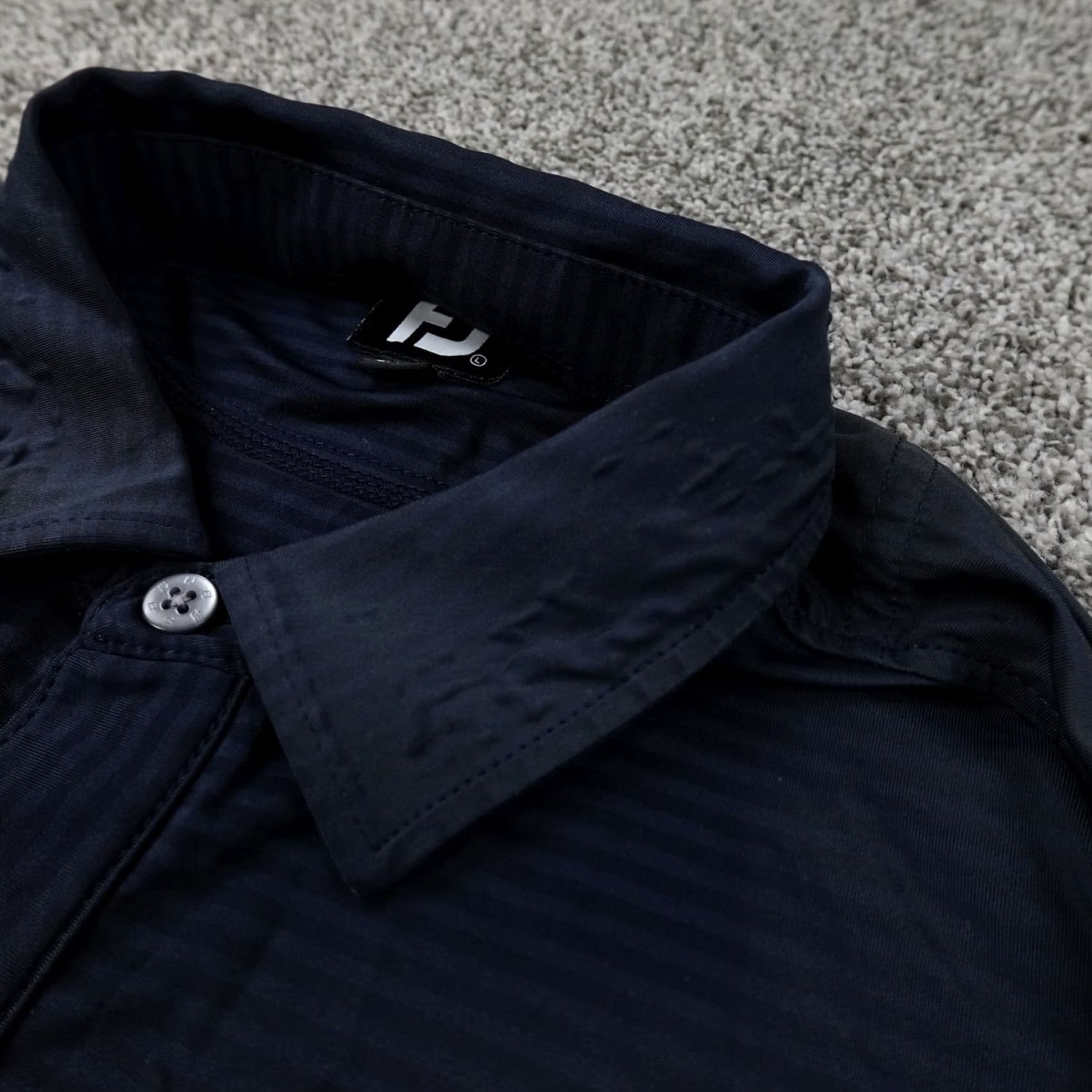 Footjoy FootJoy Polo Shirt Mens L Black Performance Four Bridges Butler Warren Golf Men Size US L / EU 52-54 / 3 - 6 Thumbnail