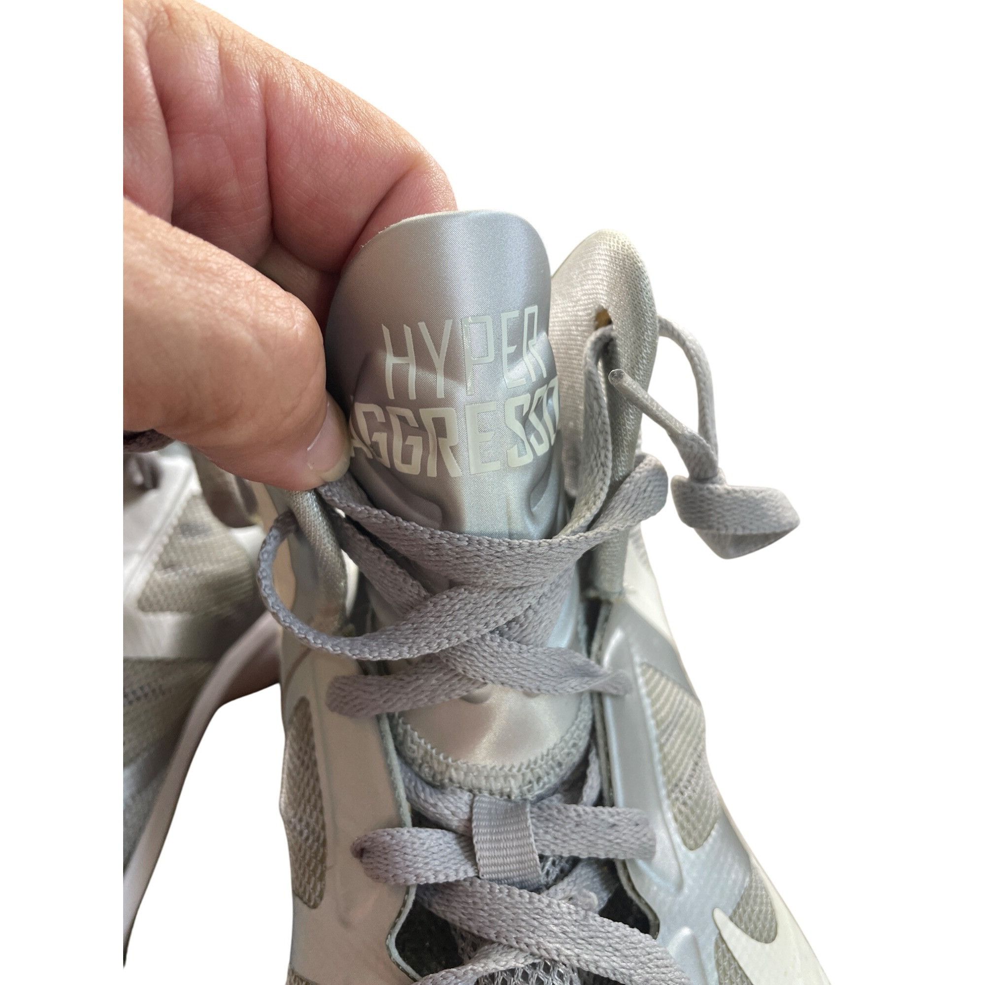 Nike Nike Air Max Hyper Aggressor mens Gray High-Top Sneakers Siz Size US 15 / EU 48 - 11 Thumbnail