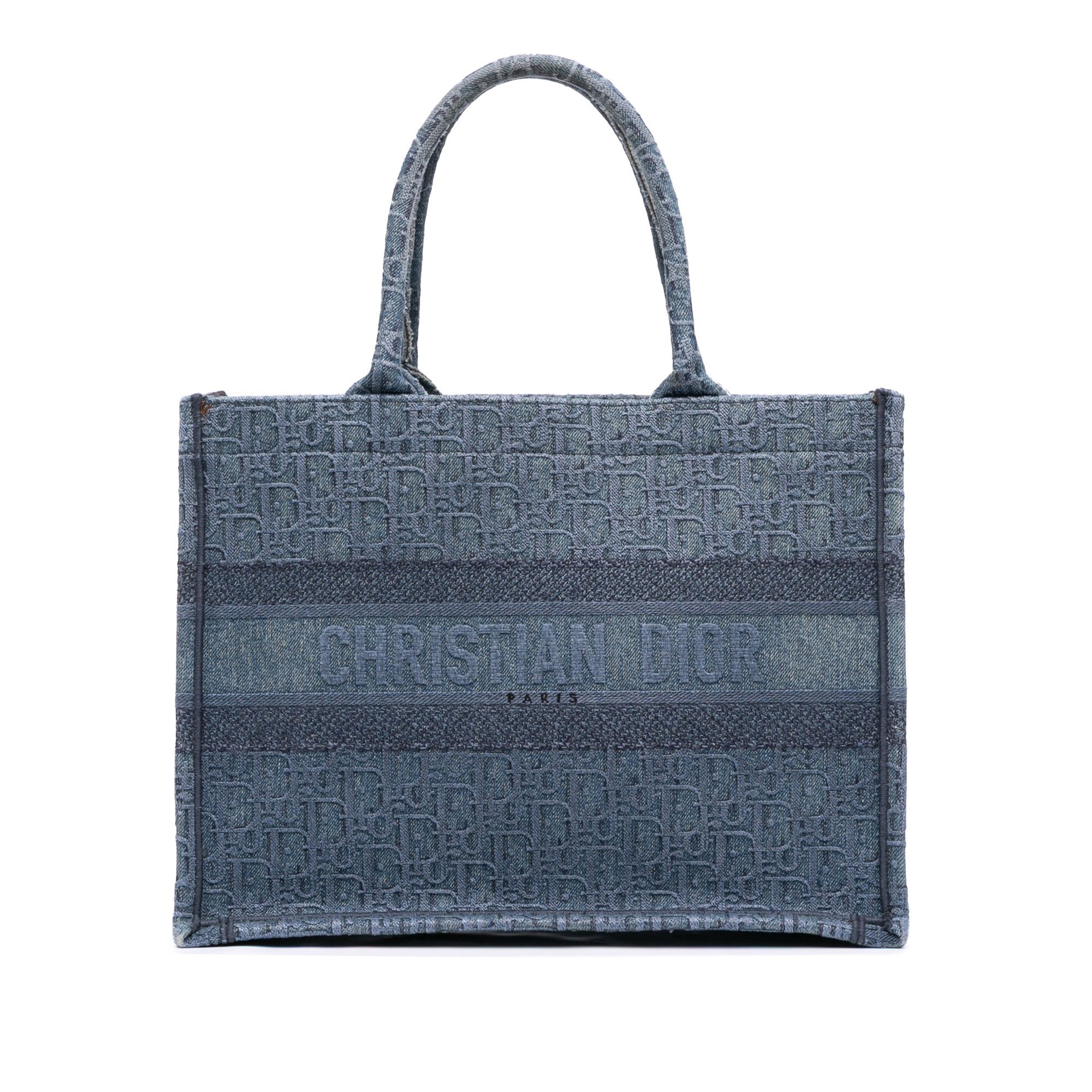 Dior Dior Medium Oblique Denim Book Tote Size ONE SIZE - 1 Thumbnail