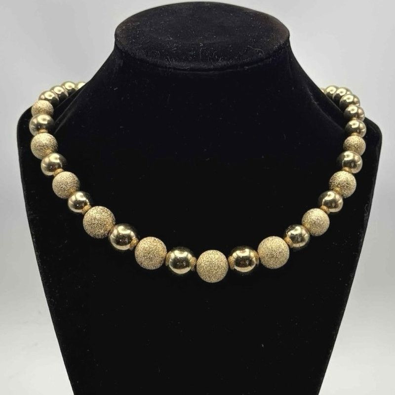 Other Gold Beaded Necklace Size ONE SIZE - 1 Thumbnail
