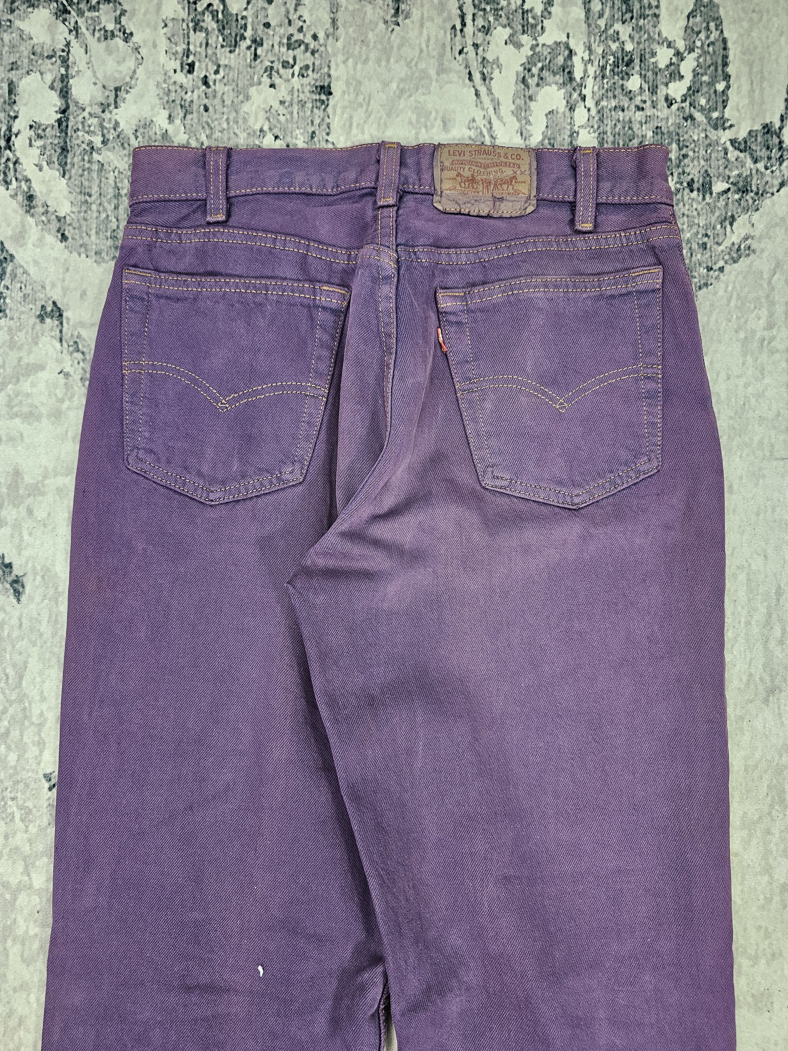 Levi's Vintage Clothing Vtg 90'S LEVIS 501 Purple Faded Jeans Made In USA L0512 Size US 28 / EU 44 - 7 Thumbnail