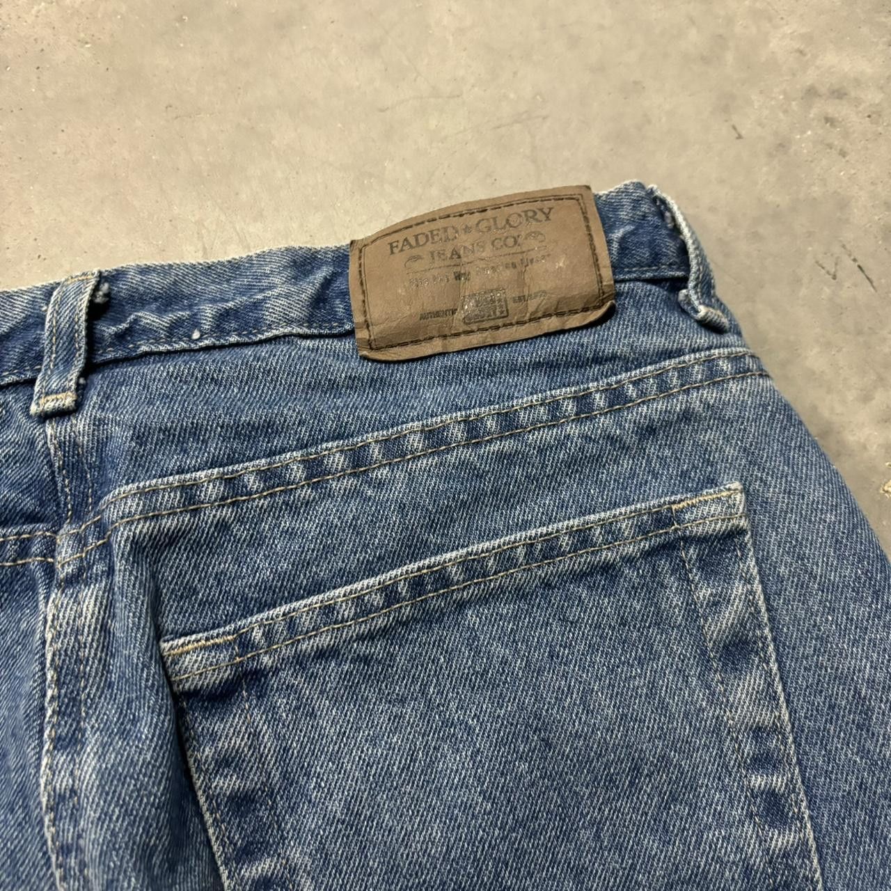 Japanese Brand × Vintage Crazy Vintage Y2K/2000s Grunge Medium Wash Denim Jeans! Size US 34 / EU 50 - 7 Thumbnail