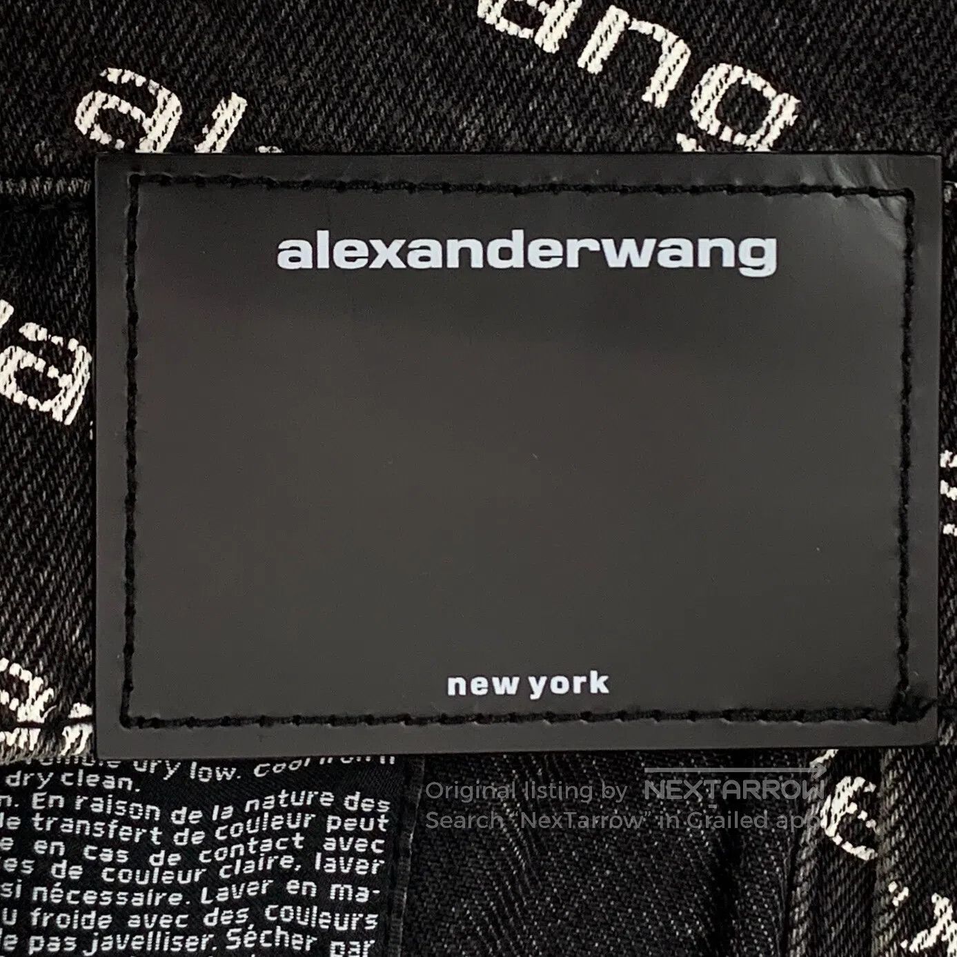 Alexander Wang Alexander Wang Black Logo Letter Bullet Train Print Cotton Size US M / EU 48-50 / 2 - 6 Thumbnail