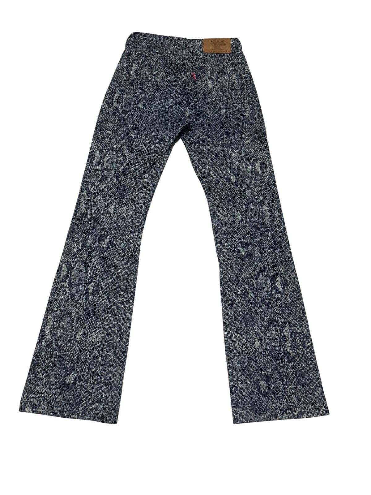 Hysteric Glamour 🇯🇵🔥 Flare Snake Skin Hysteric Denim Jeans Size US 28 / EU 44 - 2 Thumbnail