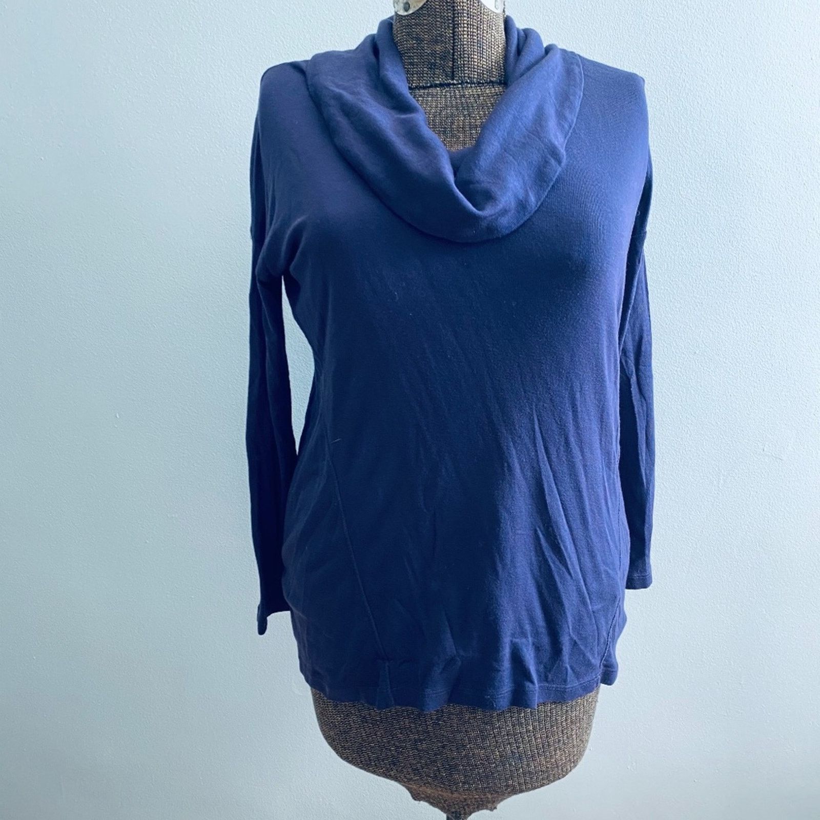 Splendid Splendid purple cowl neck long sleeve shirt size S Size S / US 4 / IT 40 - 1 Thumbnail
