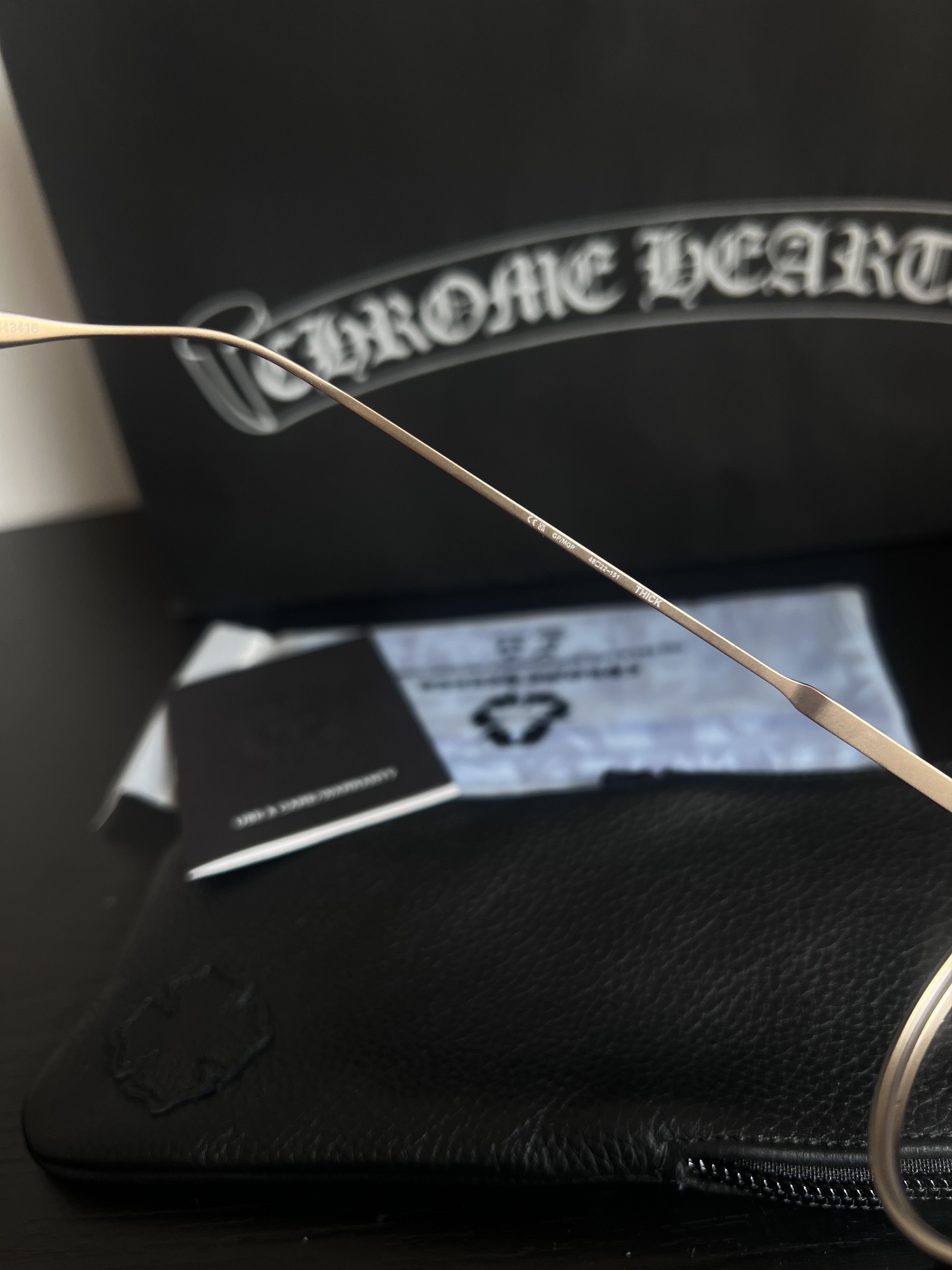 Chrome Hearts Chrome Hearts THICK GOLD PLATED GLASSES Size ONE SIZE - 6 Thumbnail