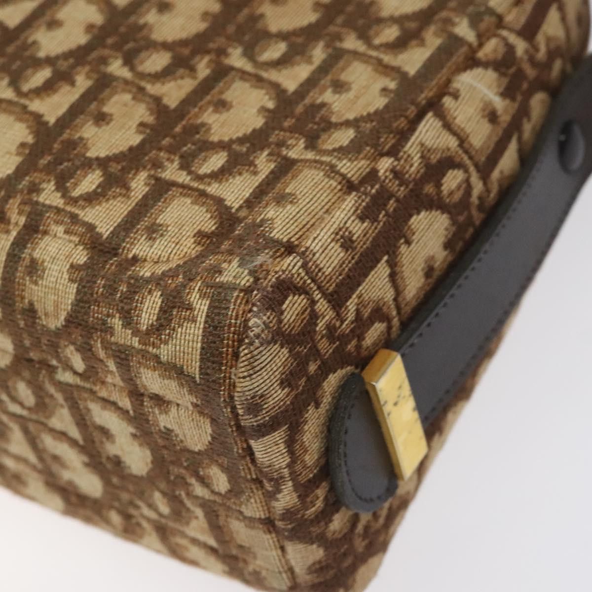 Dior DIOR Trotter Canvas Shoulder Bag Brown Gold Size ONE SIZE - 8 Thumbnail
