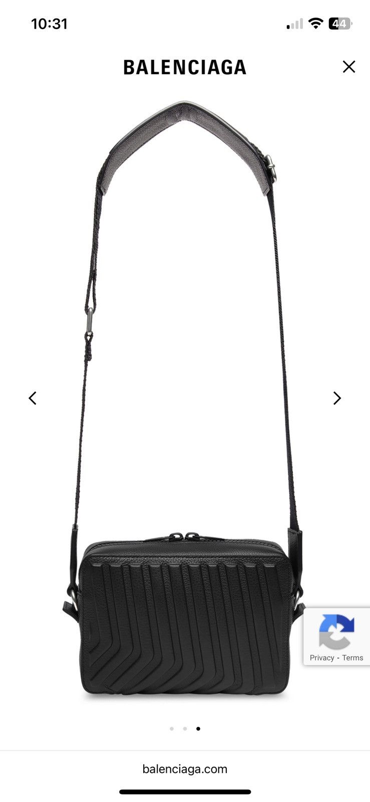 Balenciaga Car Camera Bag in Black, Men's