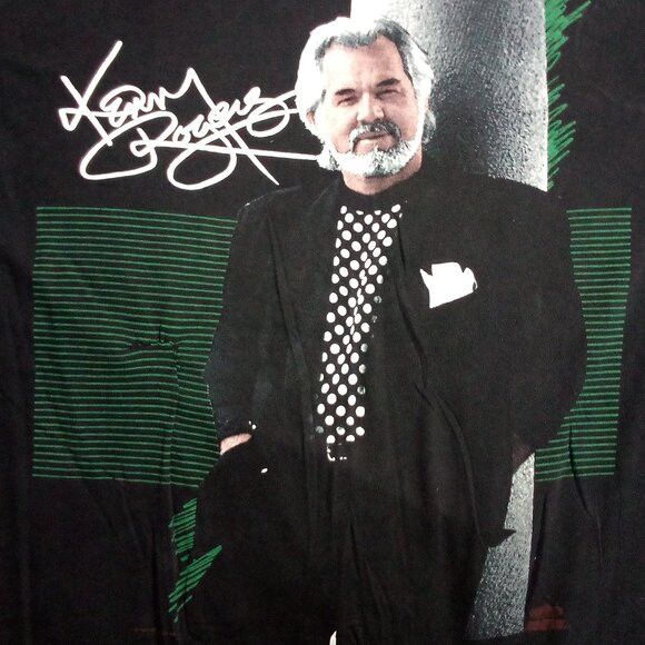 Band Tees × Vintage Vintage Kenny Rogers On Tour T-Shirt Size US XL / EU 56 / 4 - 1 Thumbnail