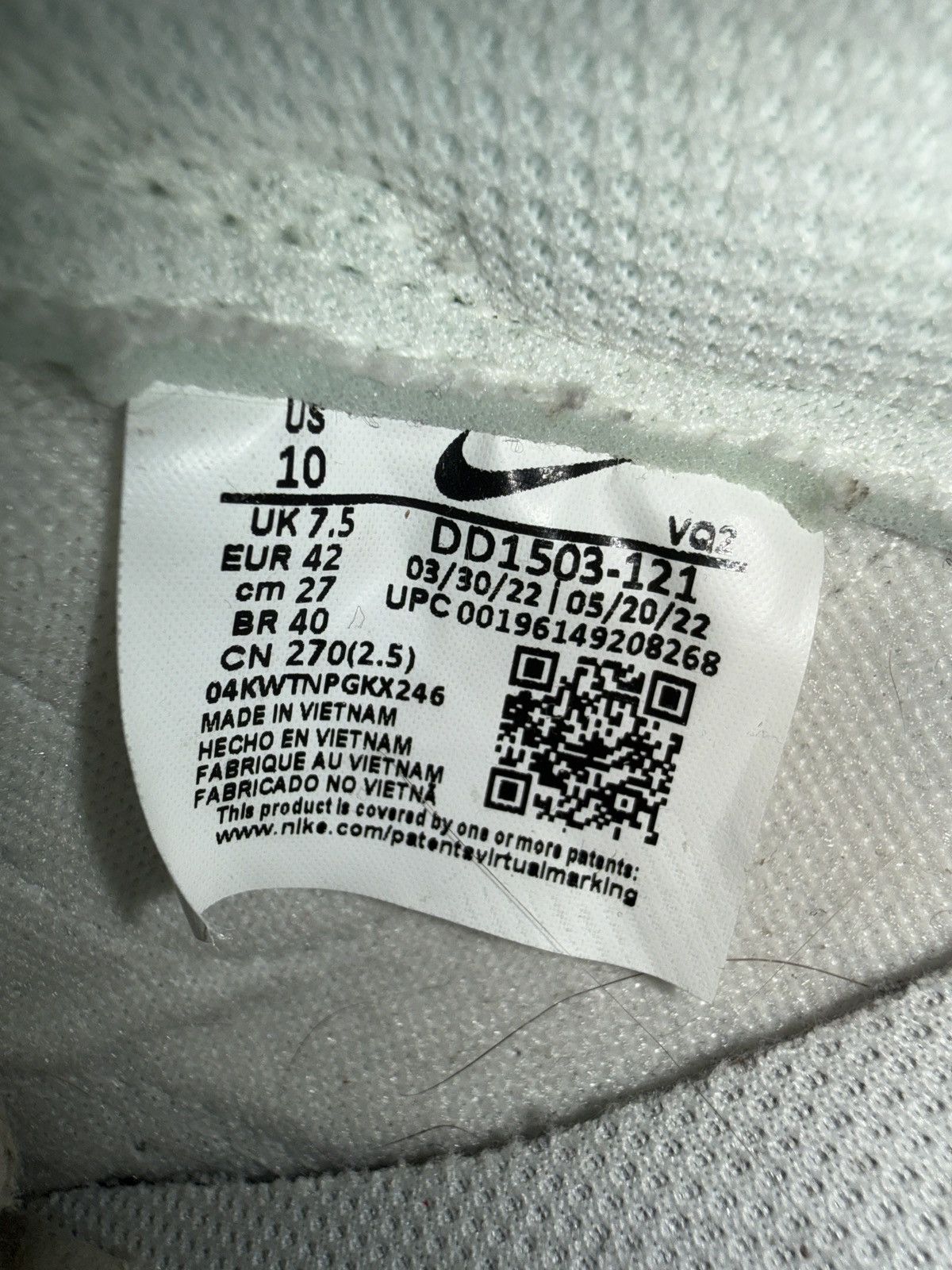 Nike Women’s Nike Dunk Low (Sail-White) (Women’s 10/Men’s 8.5) Size US 10 / IT 40 - 7 Thumbnail