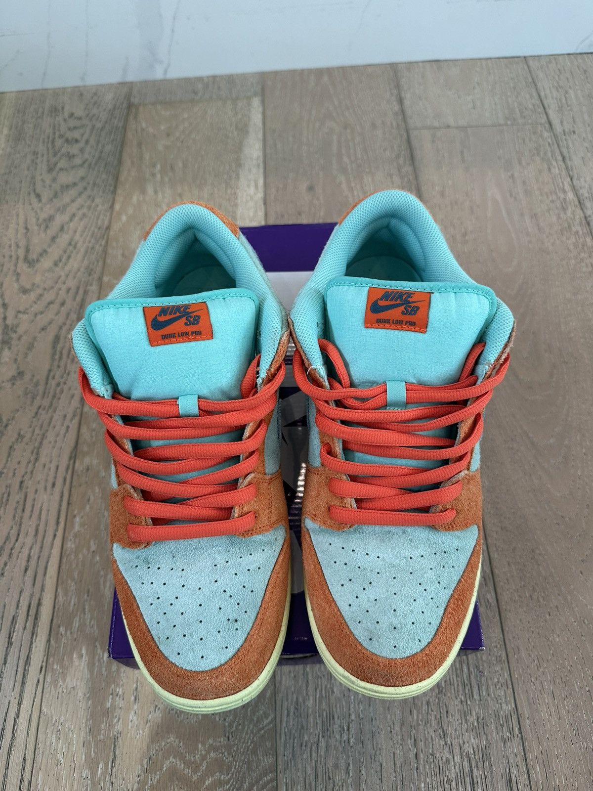 Nike SB Nike SB Dunk Low Orange Emerald Rise Size US 13 / EU 46 - 2 Thumbnail