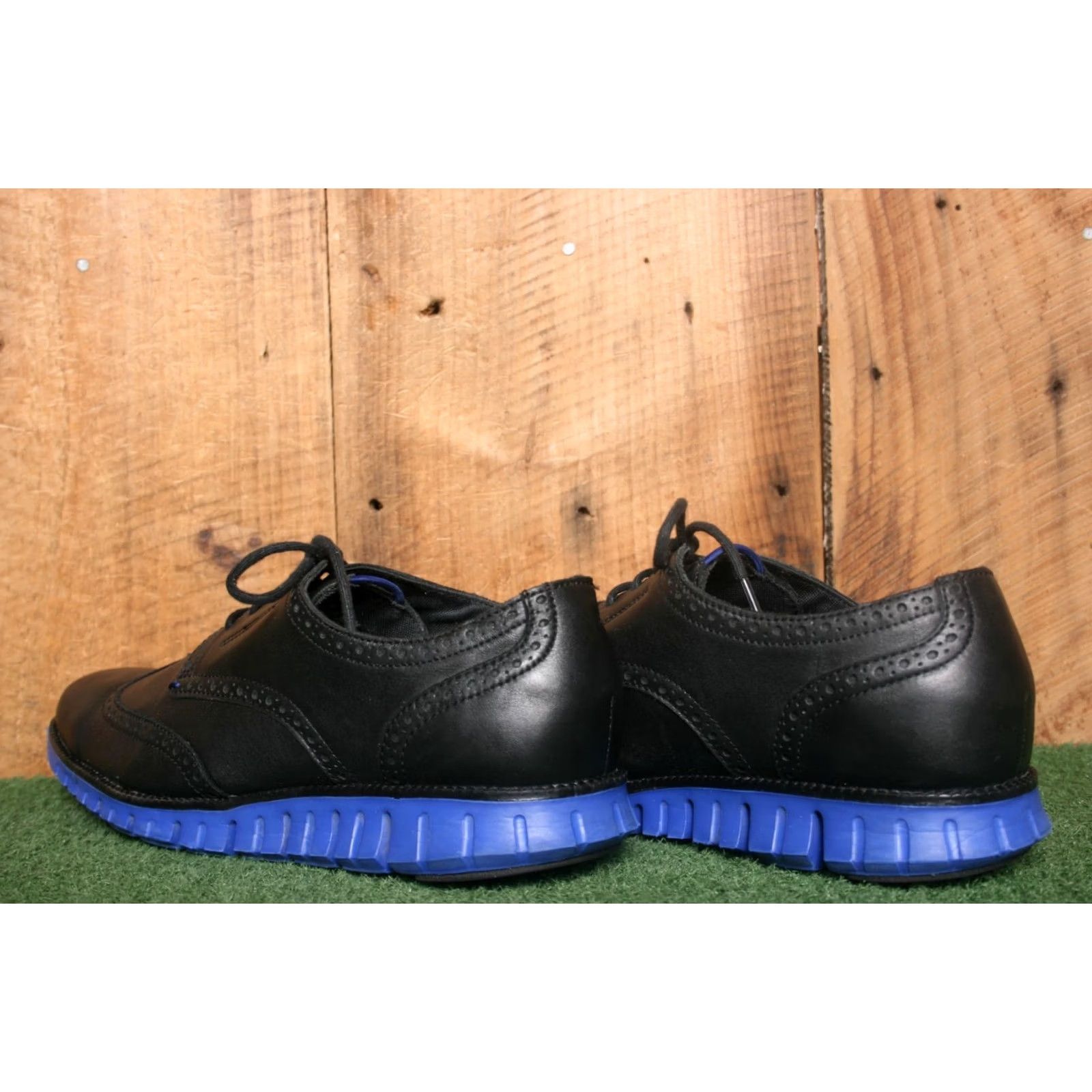 Cole Haan COLE HAAN Zerogrand Black Leather Wingtip Oxfords Lace Up Sz. 12M Men Dress Oxford Size US 12 / EU 45 - 3 Thumbnail
